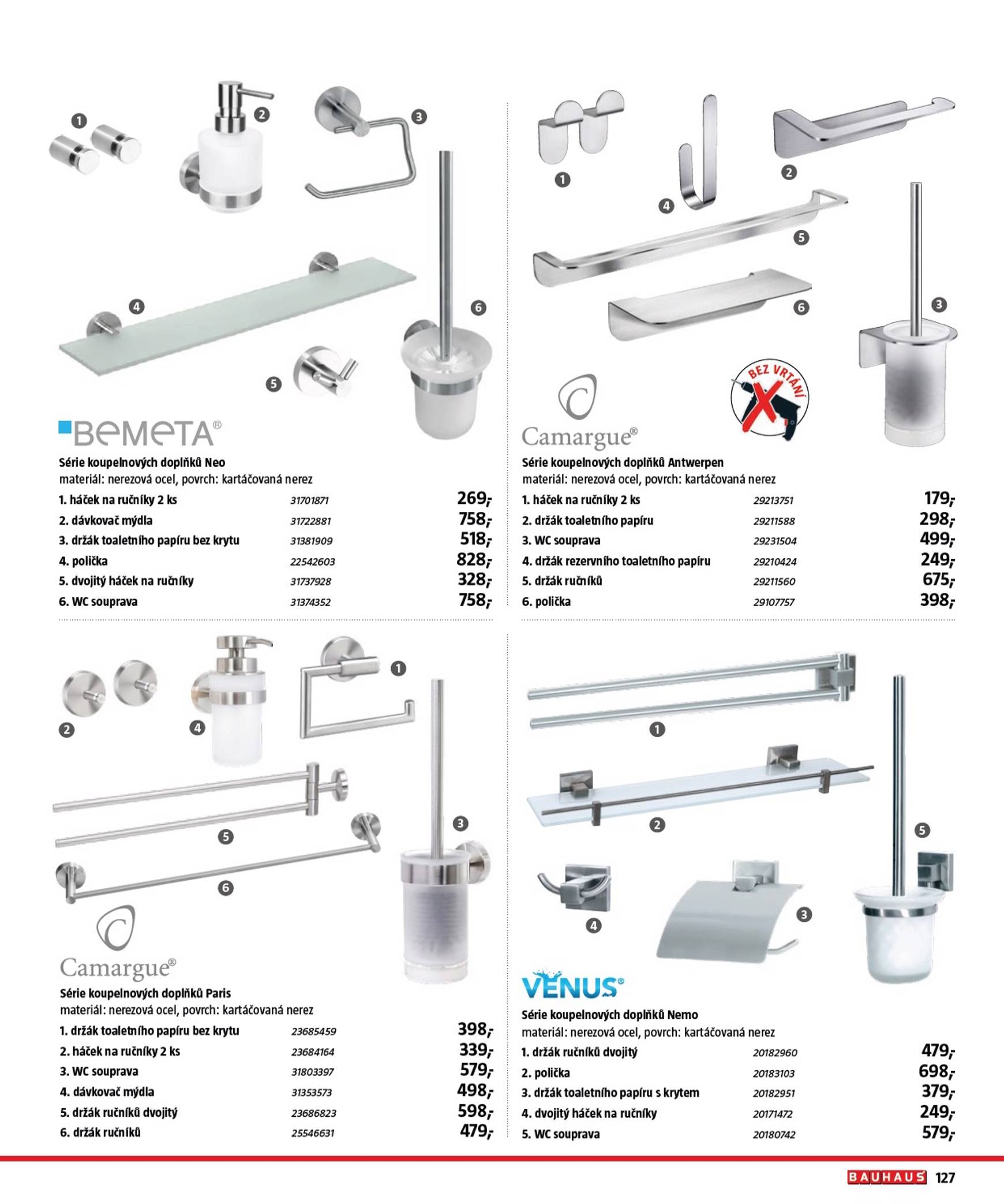 Leták Bauhaus - Katalog Sanita od 29.10. do 31.03. 127