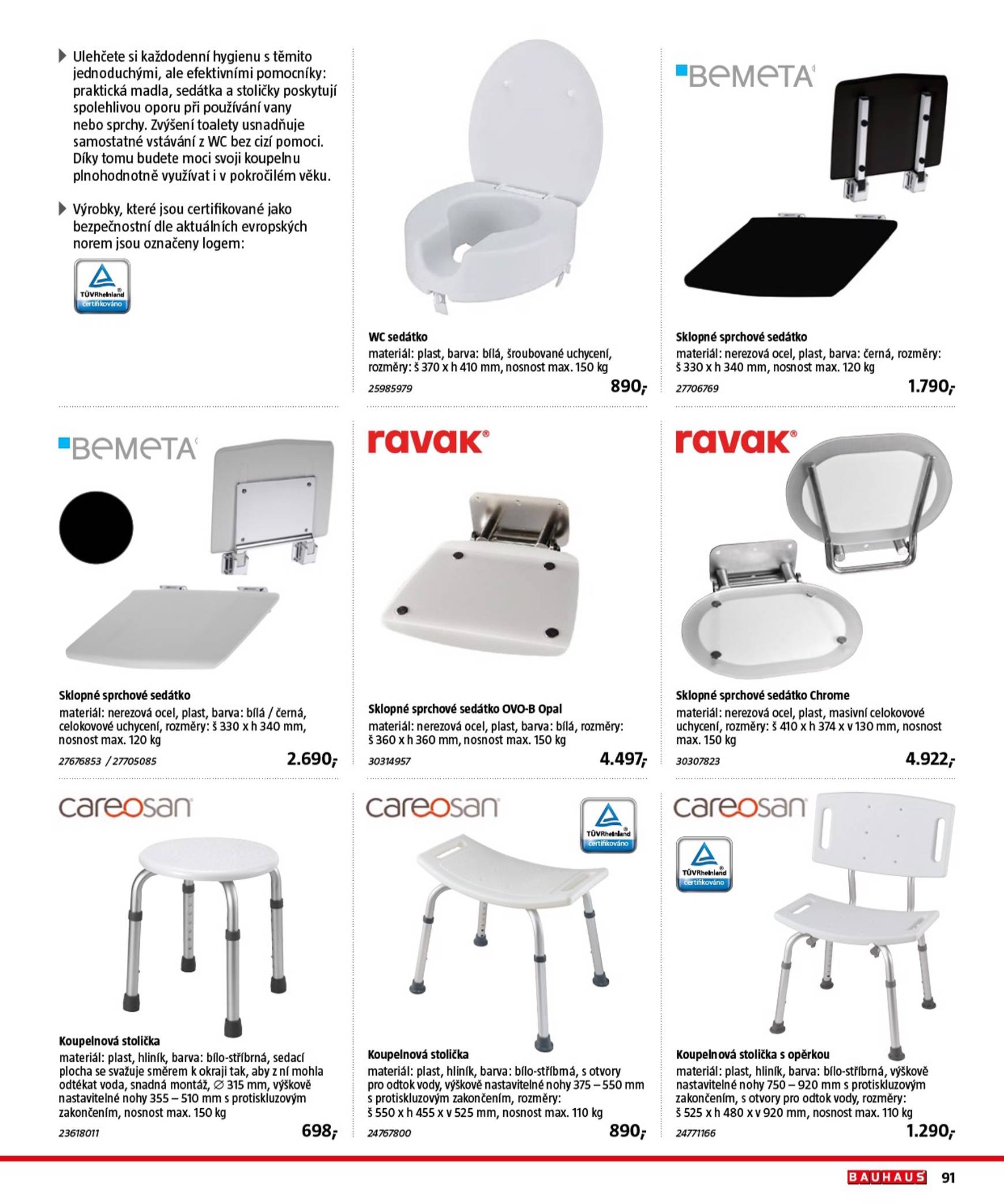 Leták Bauhaus - Katalog Sanita od 29.10. do 31.03. 91