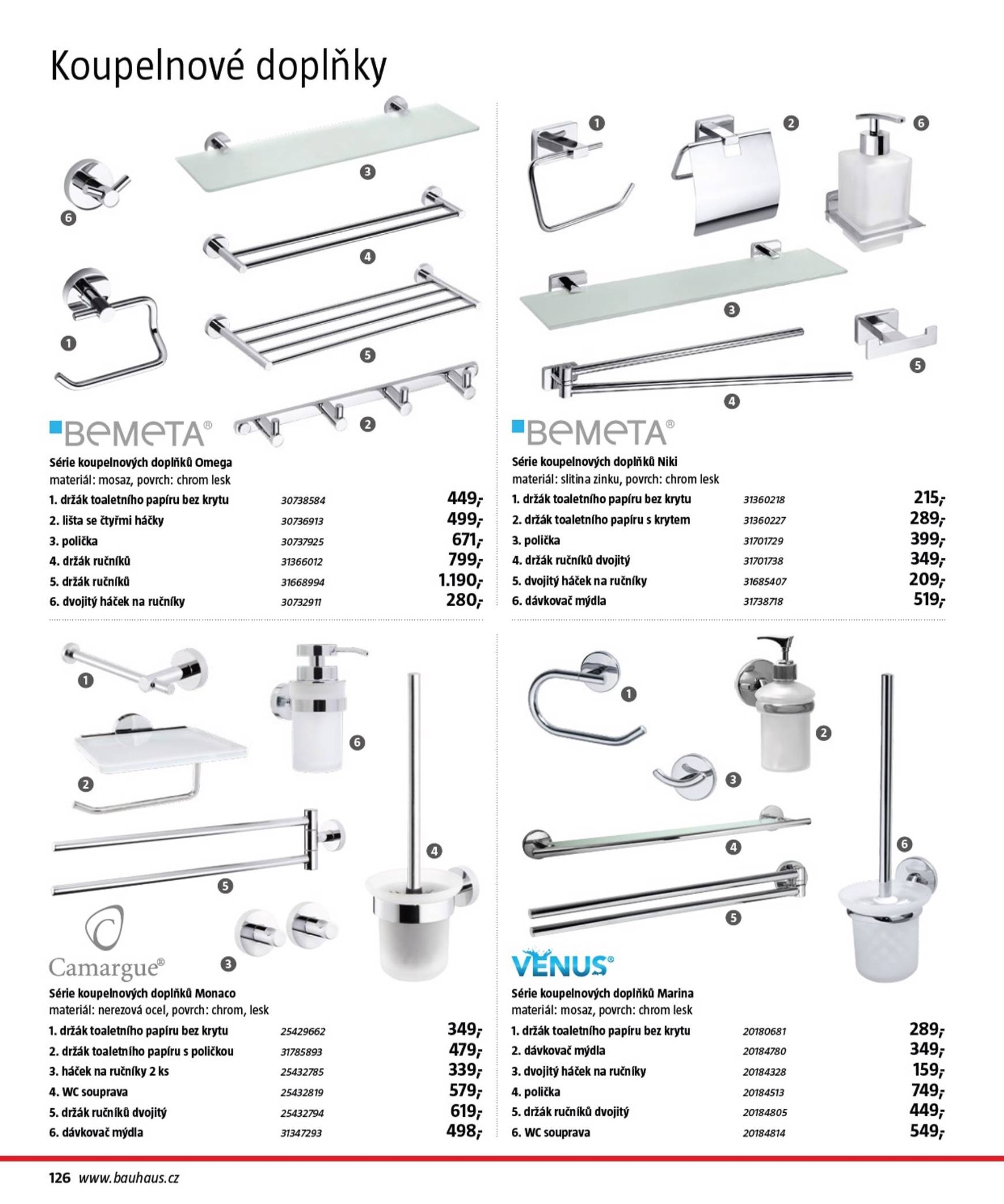 Leták Bauhaus - Katalog Sanita od 29.10. do 31.03. 126