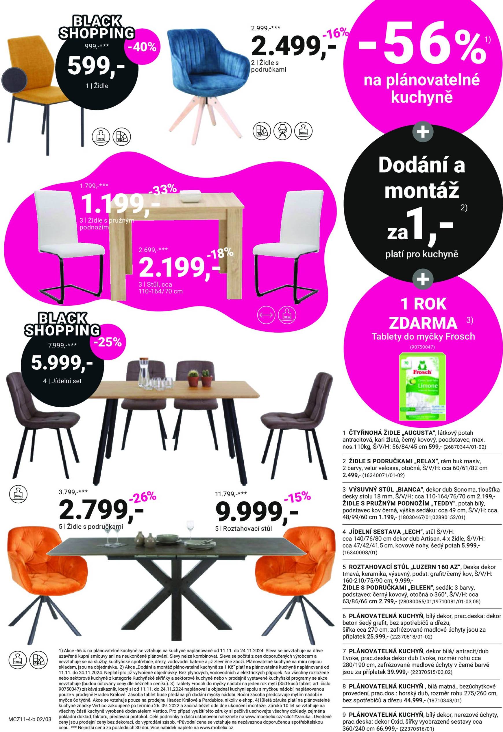 Leták Möbelix - Black Friday od 11.11. do 24.11. 2