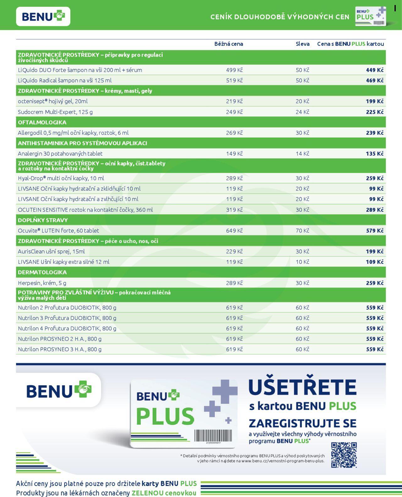 Benu leták 01.09.2024 - 30.09.2024 14