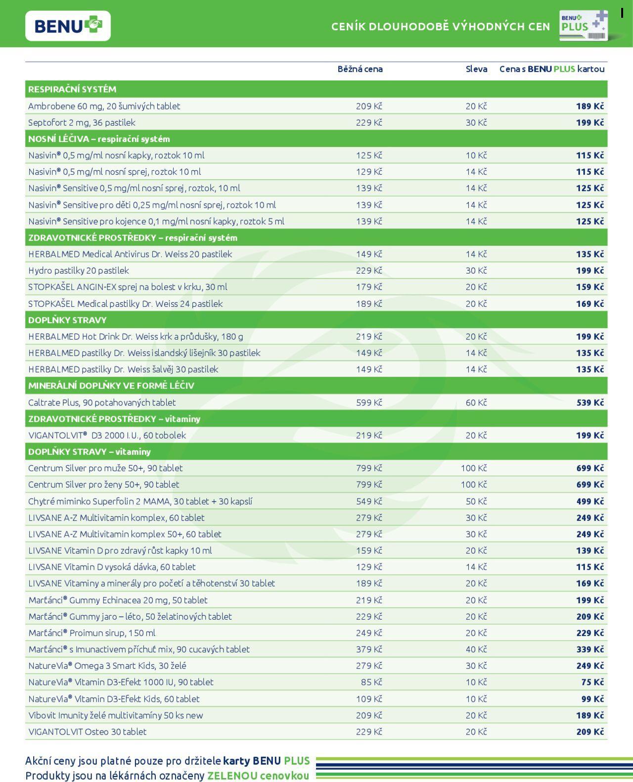 Benu leták 01.09.2024 - 30.09.2024 10