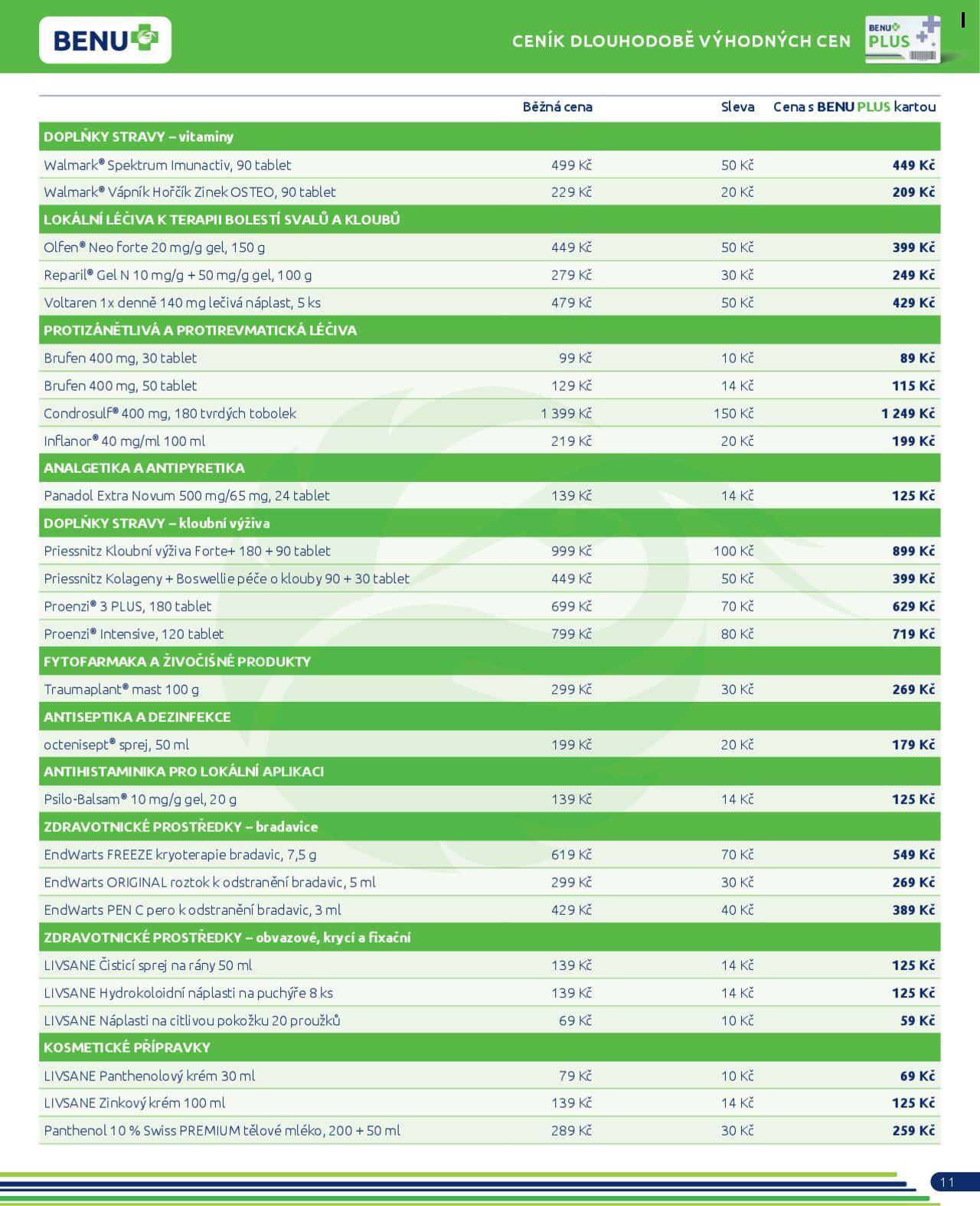 Benu leták 01.09.2024 - 30.09.2024 11