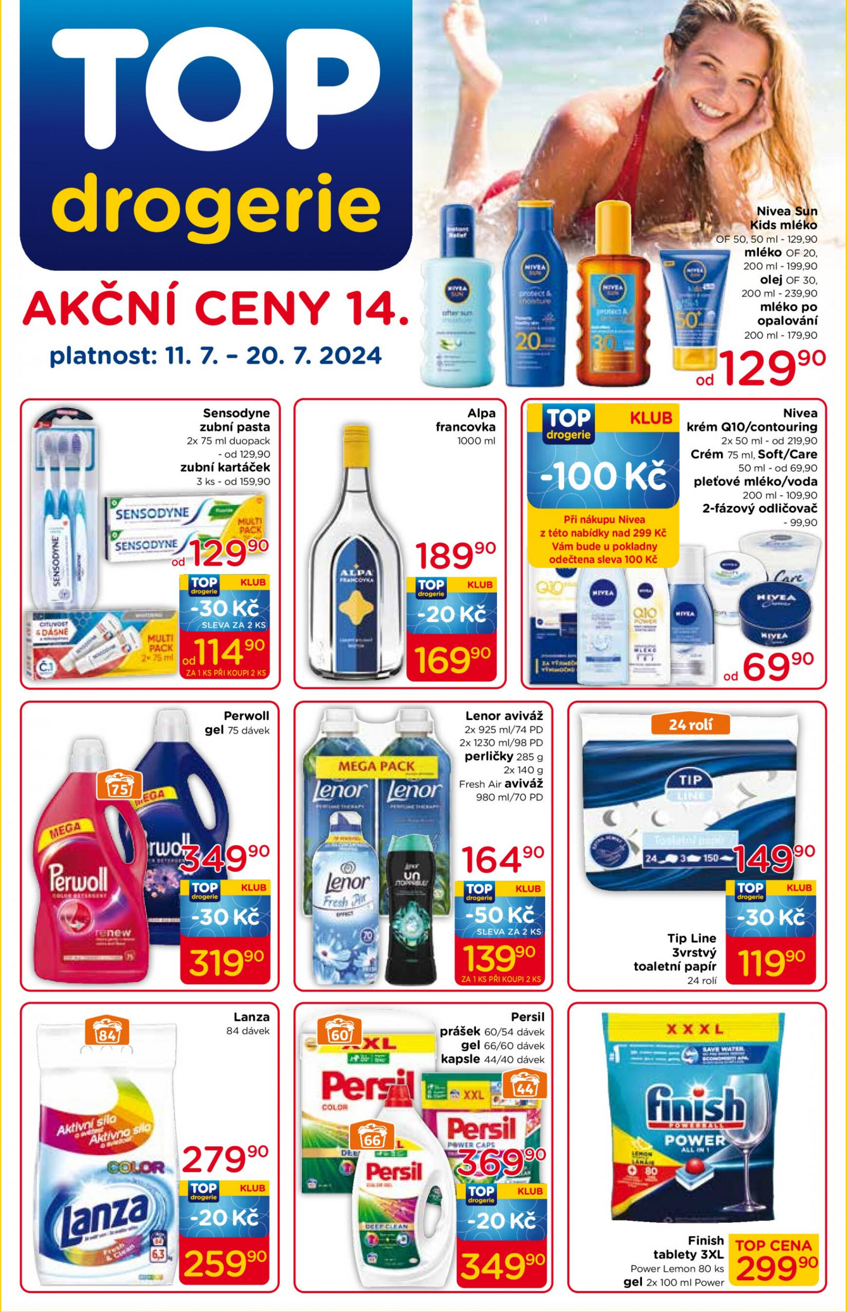 Leták Top drogerie aktuální 11.07. - 20.07.