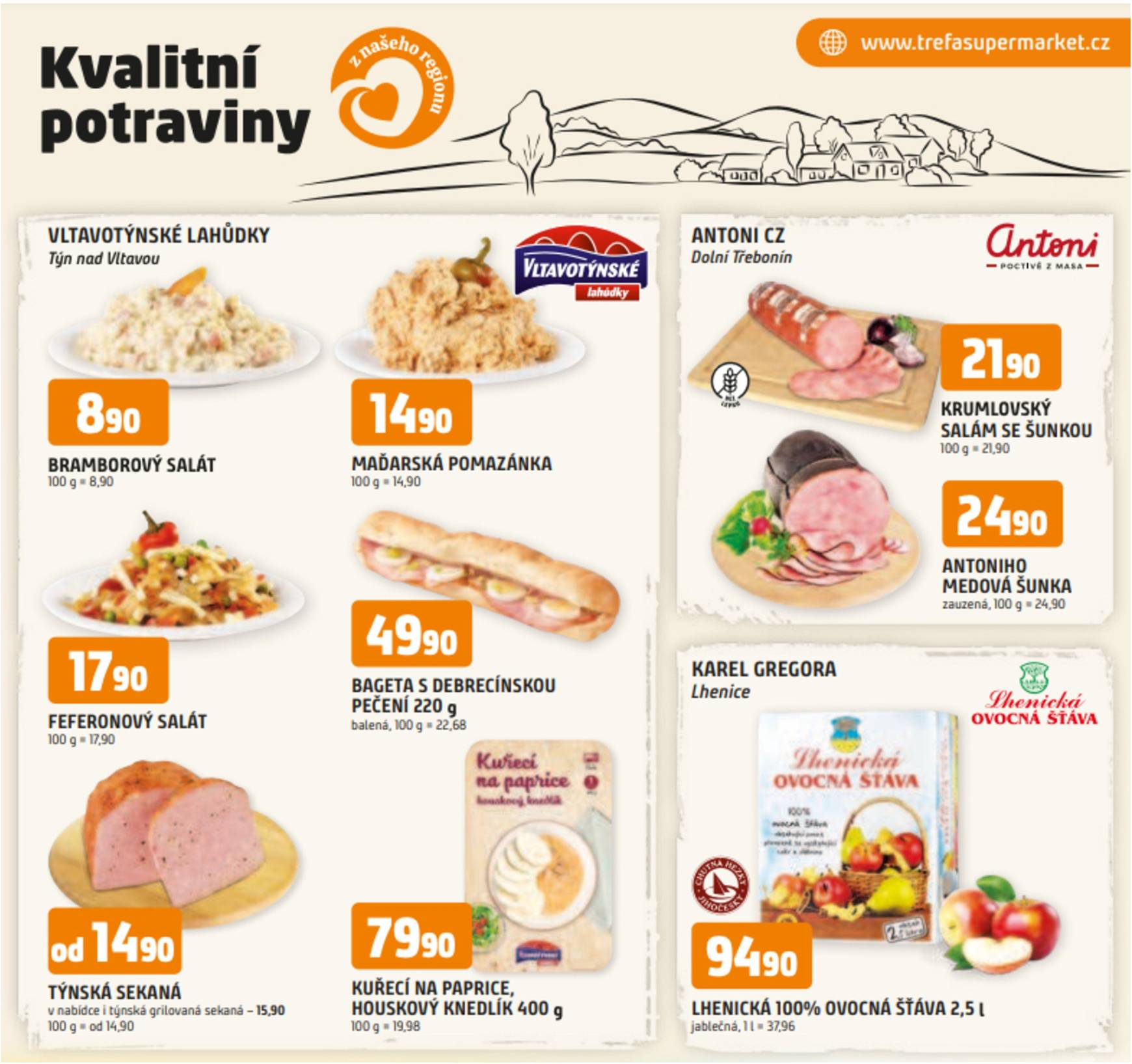 Leták Trefa - Kvalitní potraviny z našeho regionu od 06.11. do 12.11.