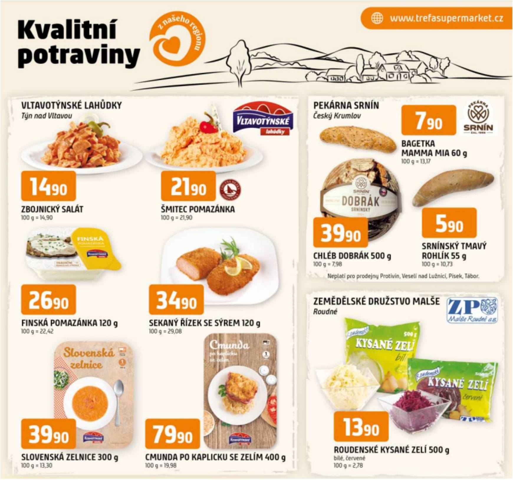 Leták Trefa - Kvalitní potraviny z našeho regionu od 20.11. do 26.11.