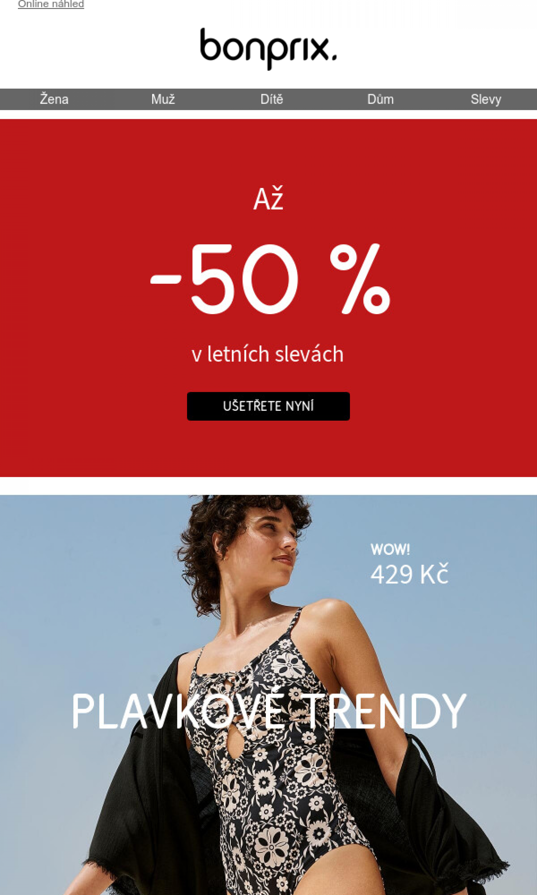 Leták Bonprix - Až -50 % v letních slevách aktuální 14.06. - 30.06.