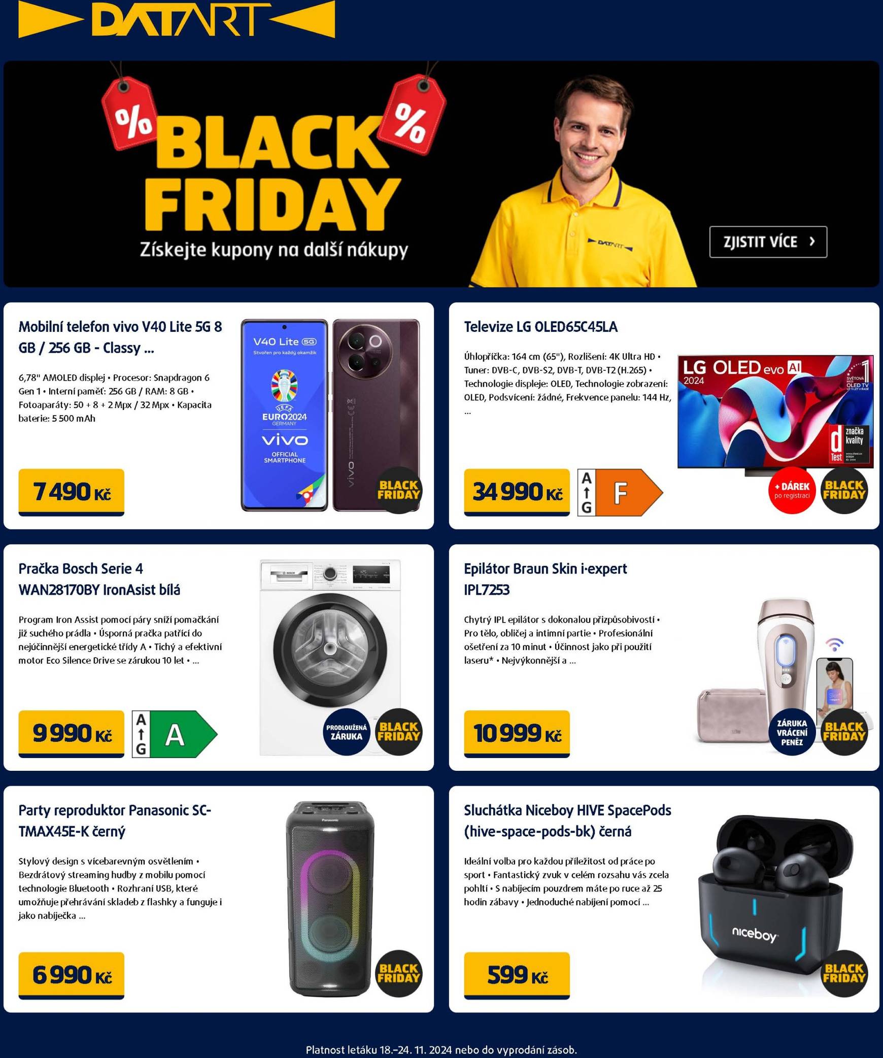 Leták Datart - Black Friday od 18.11. do 24.11.