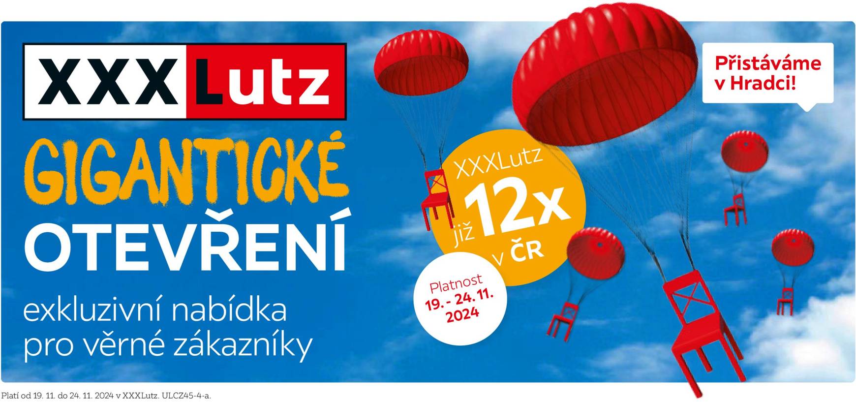 Leták XXXLutz - Výhodné poukazy pro majitele HIT karty Hradec Králové od 19.11. do 24.11.