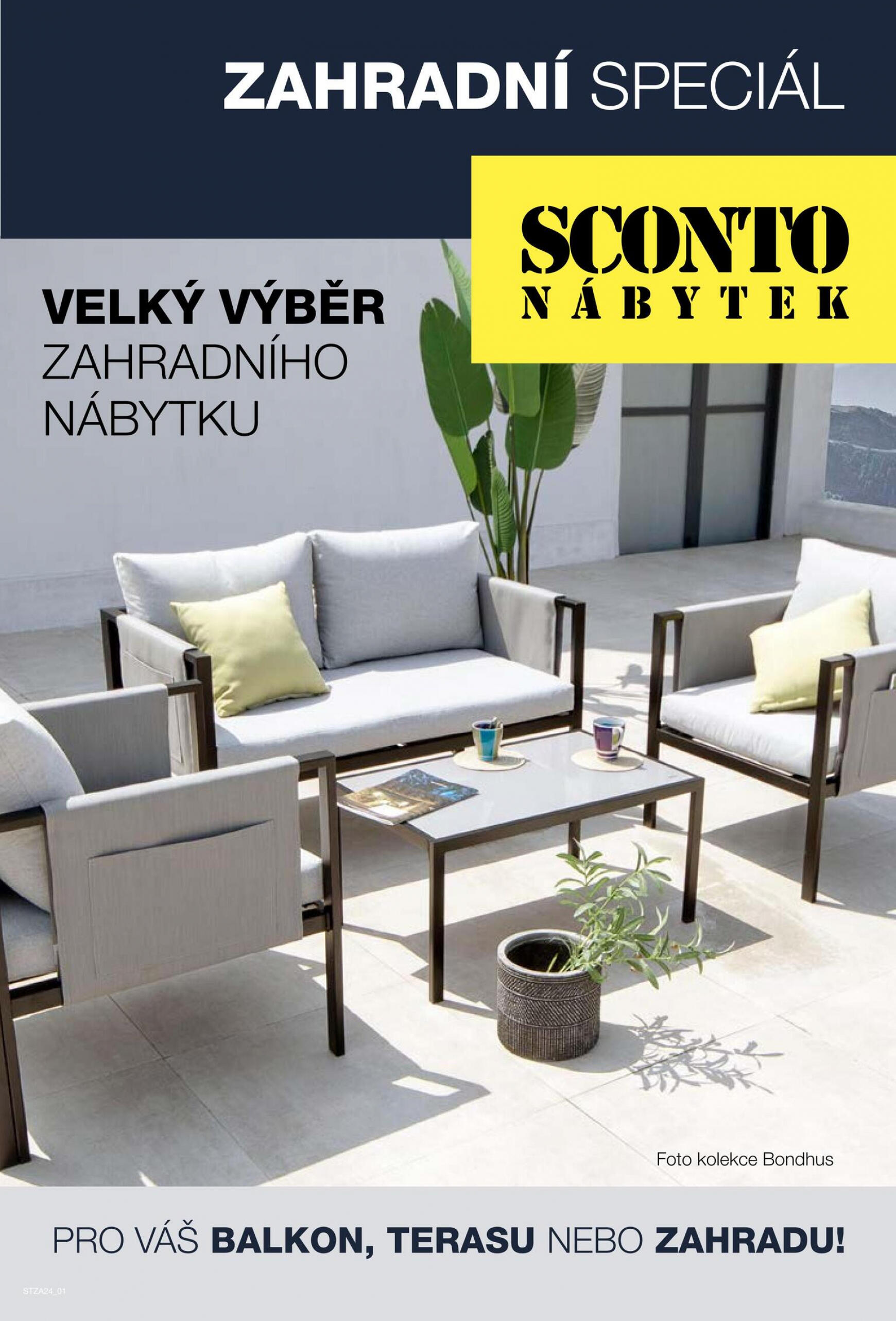 Sconto nábytek - Zahradní speciál platný od 25.02.2024