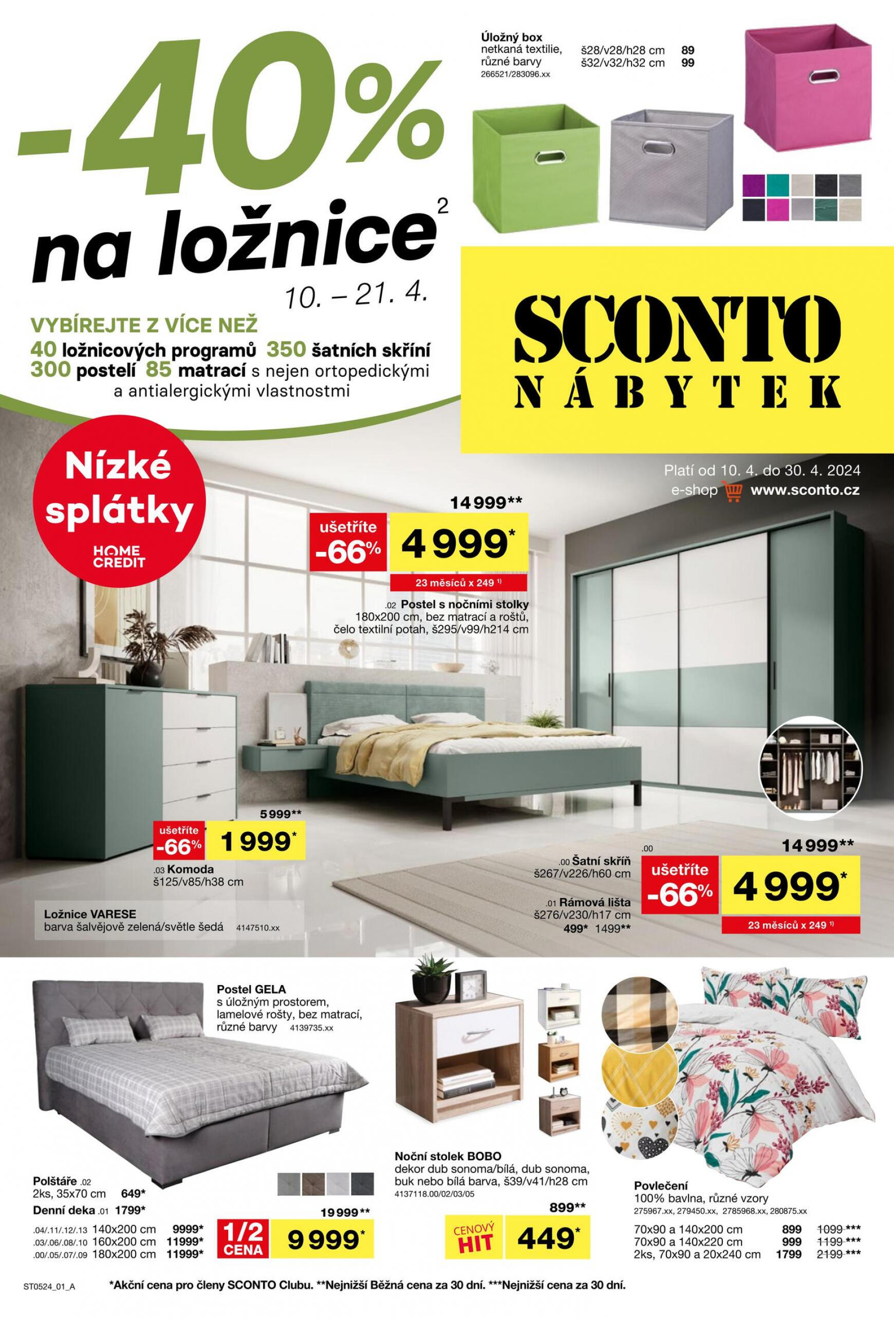 Leták Sconto nábytek aktuální 10.04. - 21.04.