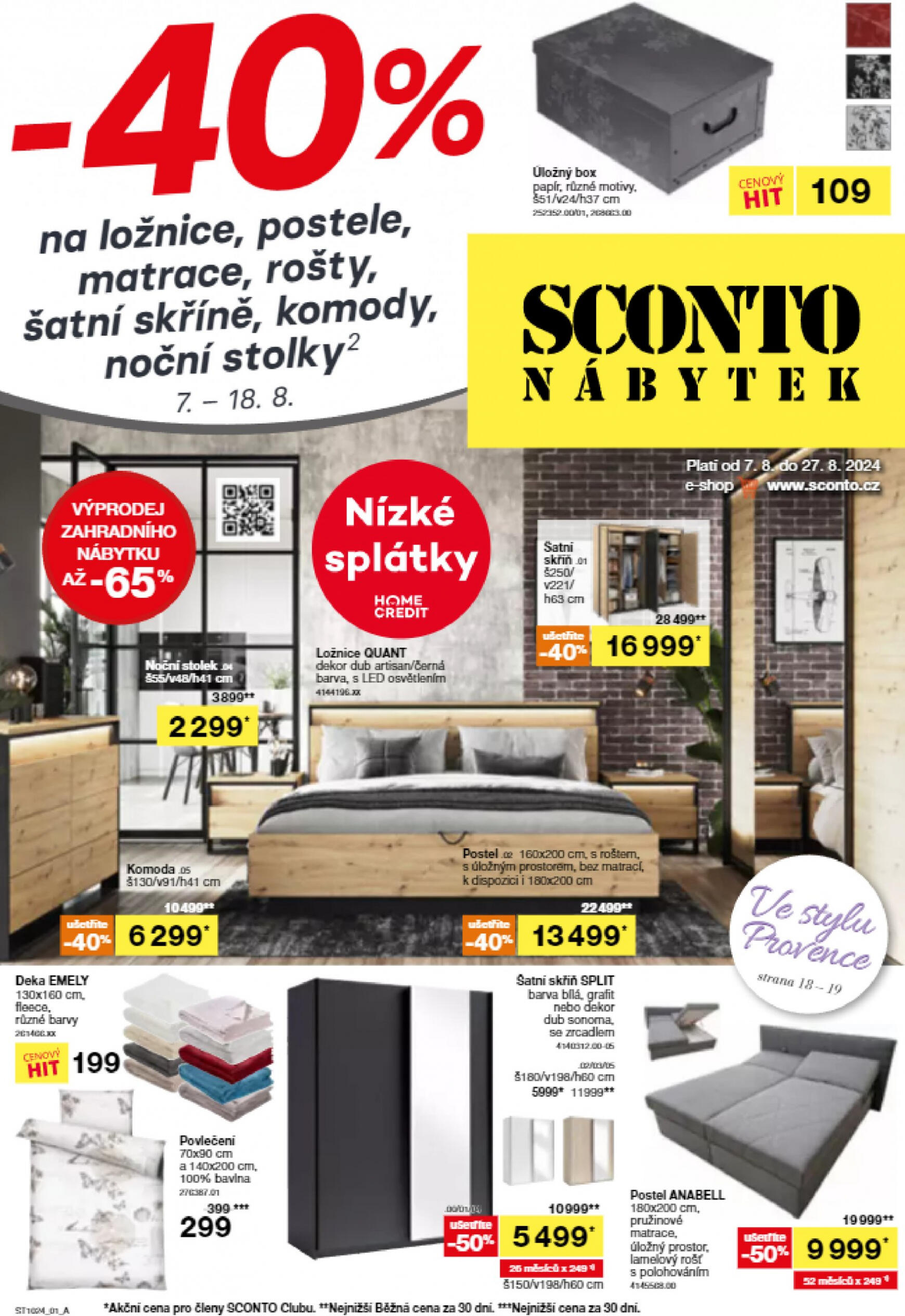 Leták SCONTO Nábytek od 07.08. do 27.08.