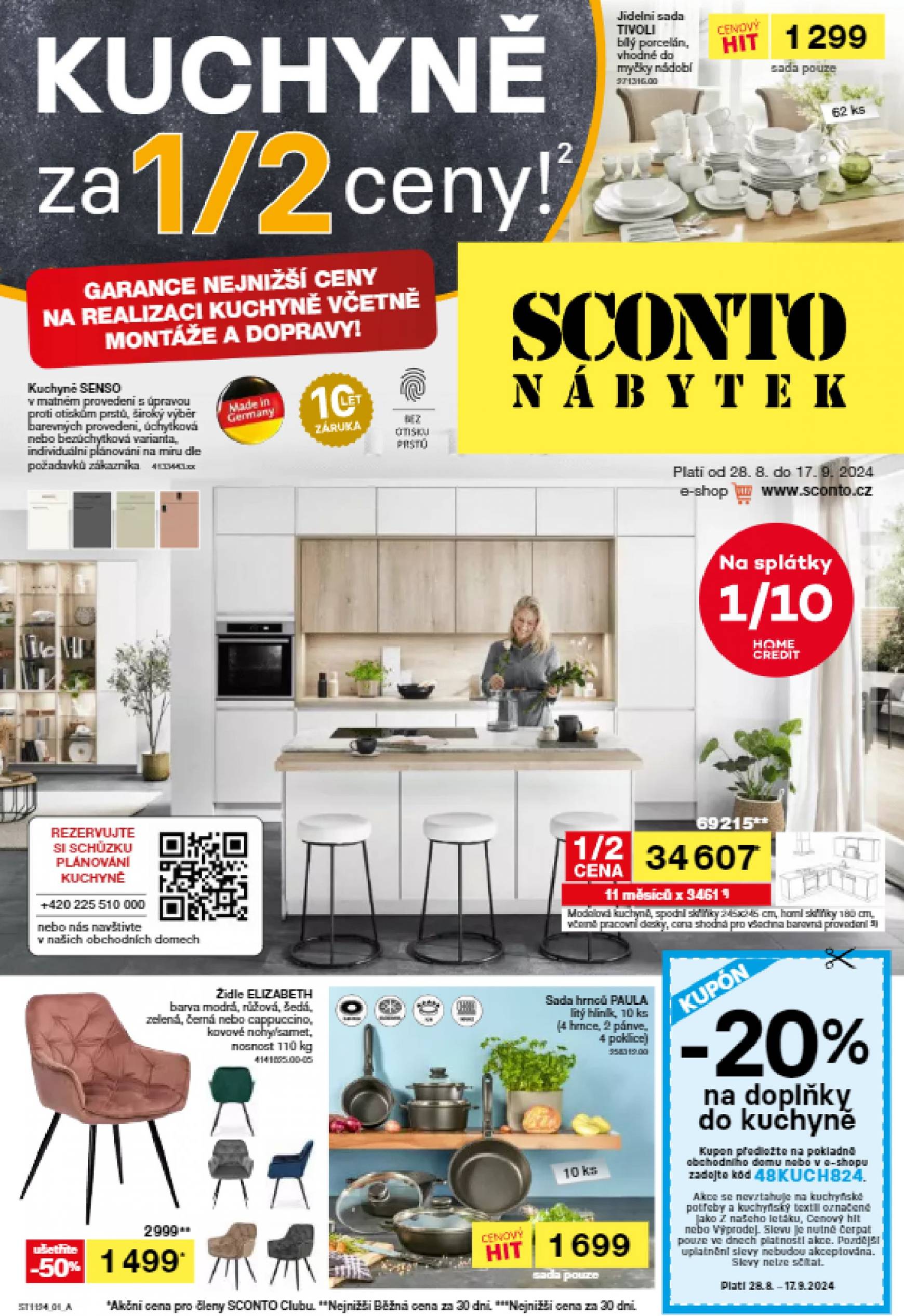 Leták SCONTO Nábytek od 28.08. do 17.09.