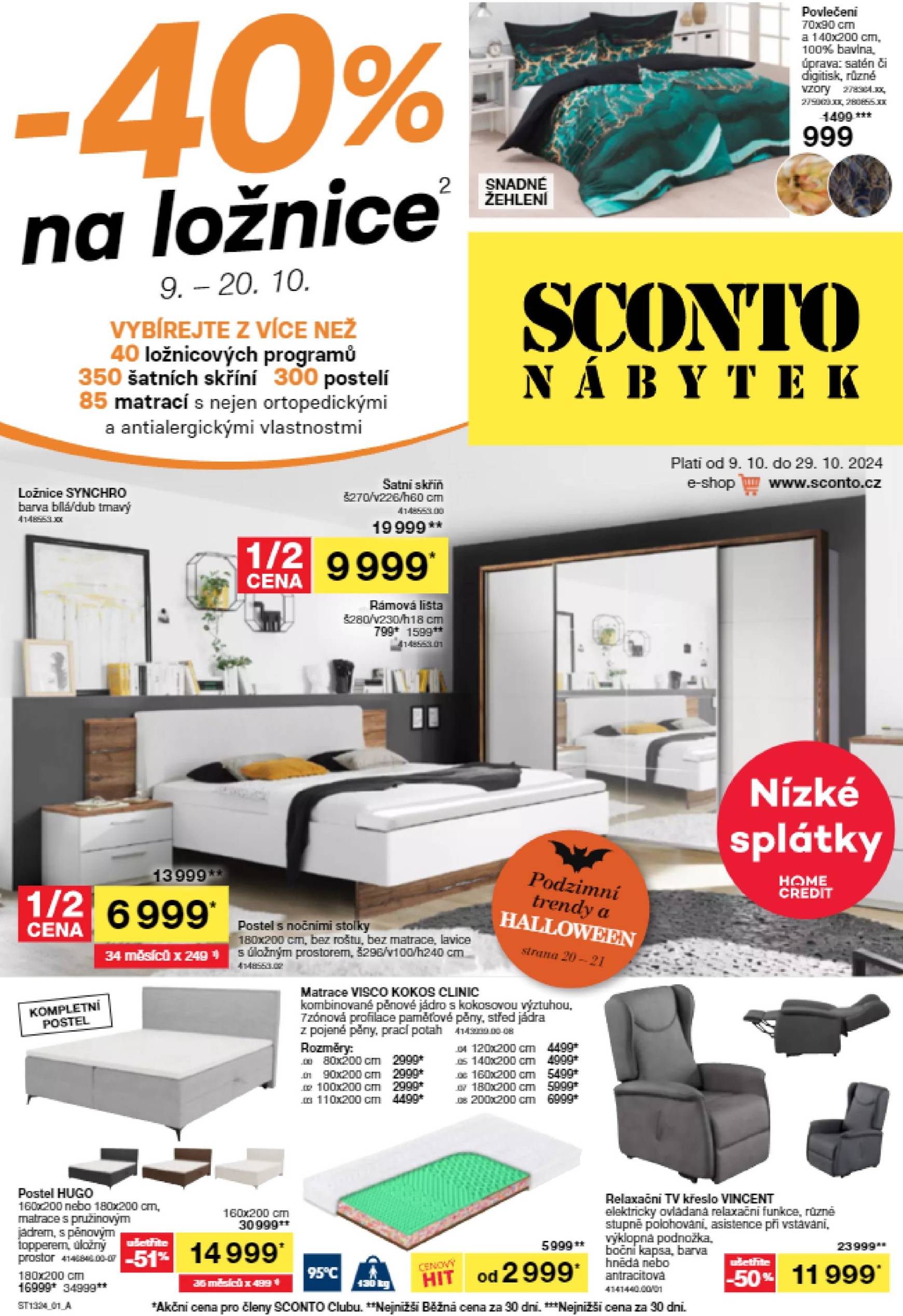 Leták SCONTO Nábytek od 09.10. do 29.10.