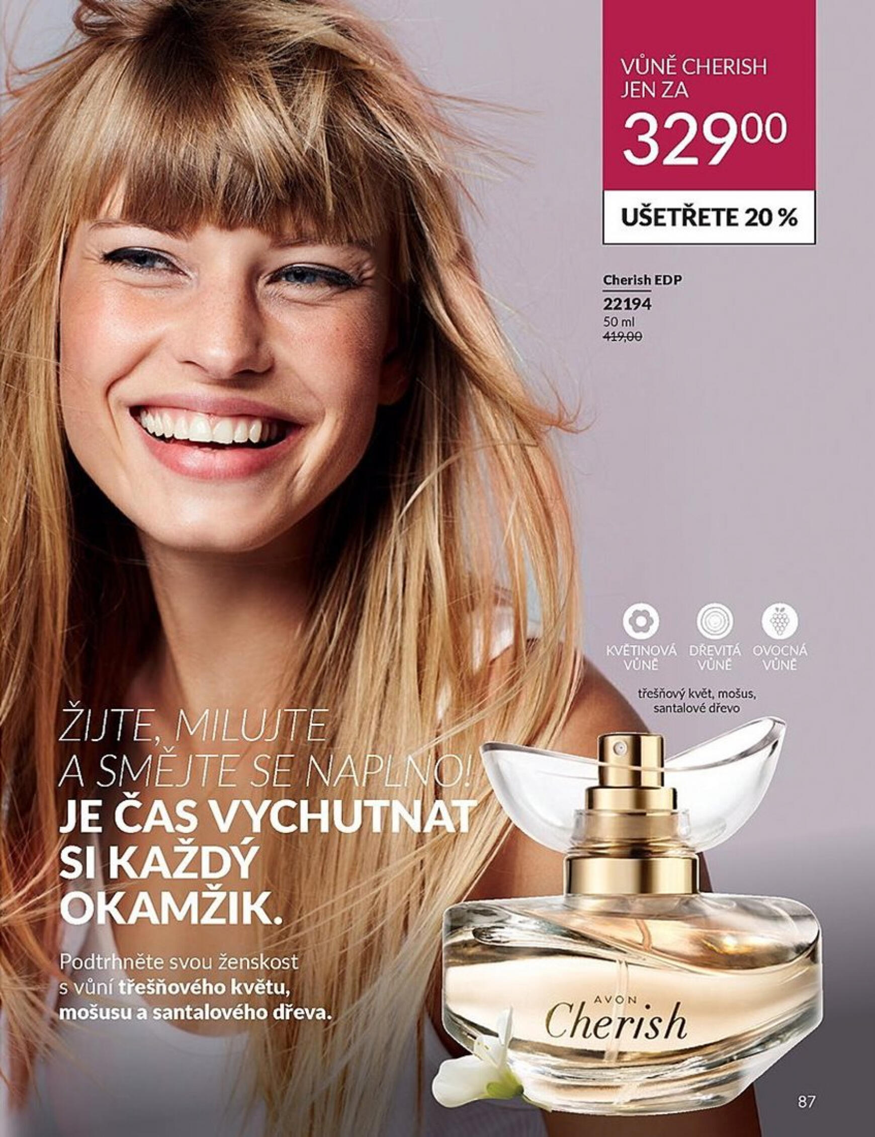 Leták AVON od 01.08. do 31.08. 87