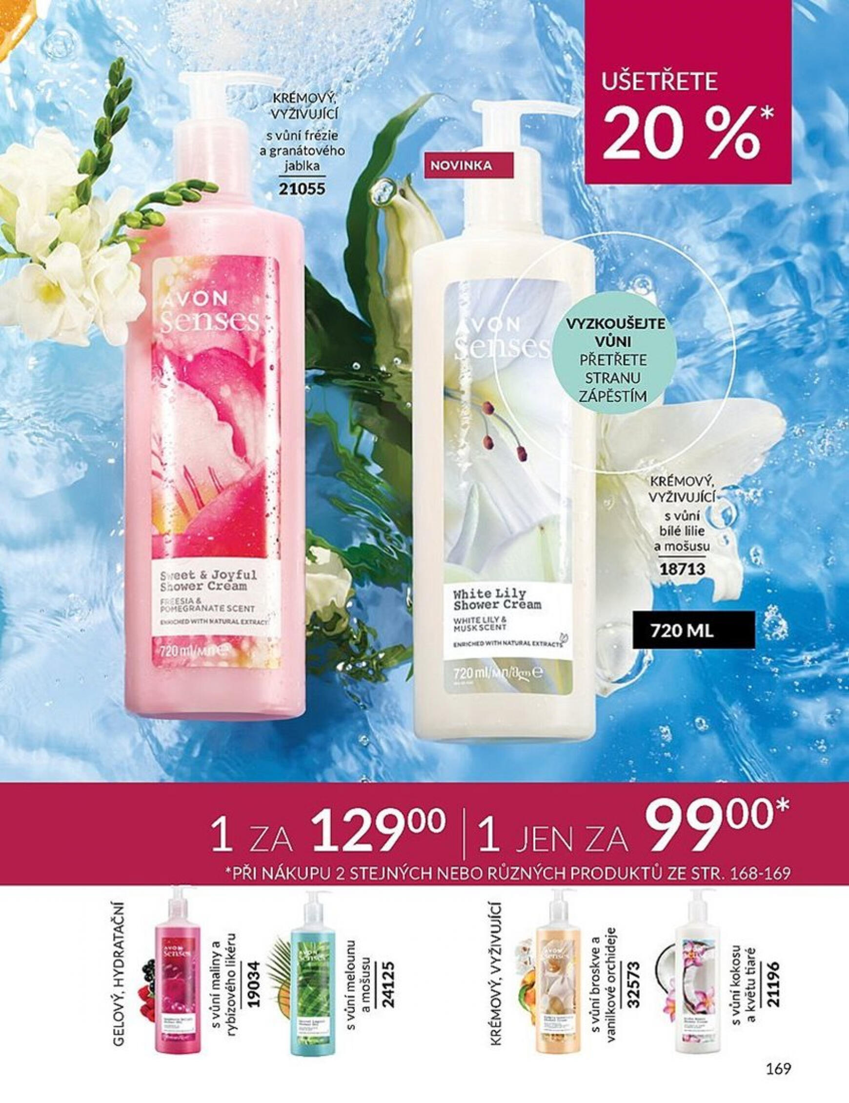 Leták AVON od 01.08. do 31.08. 169