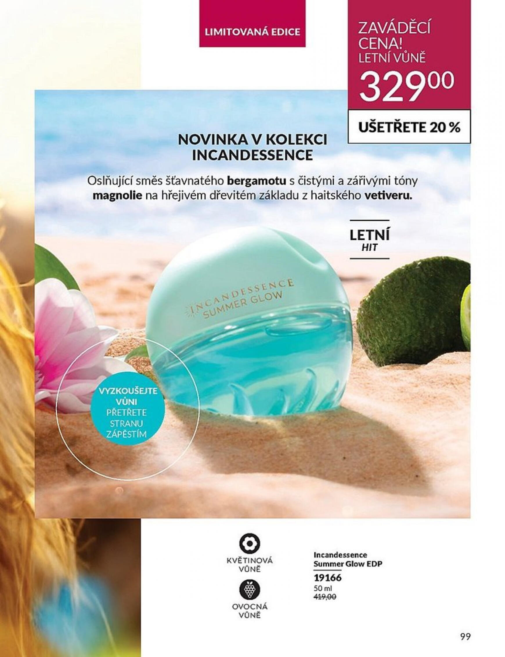 Leták AVON od 01.08. do 31.08. 99