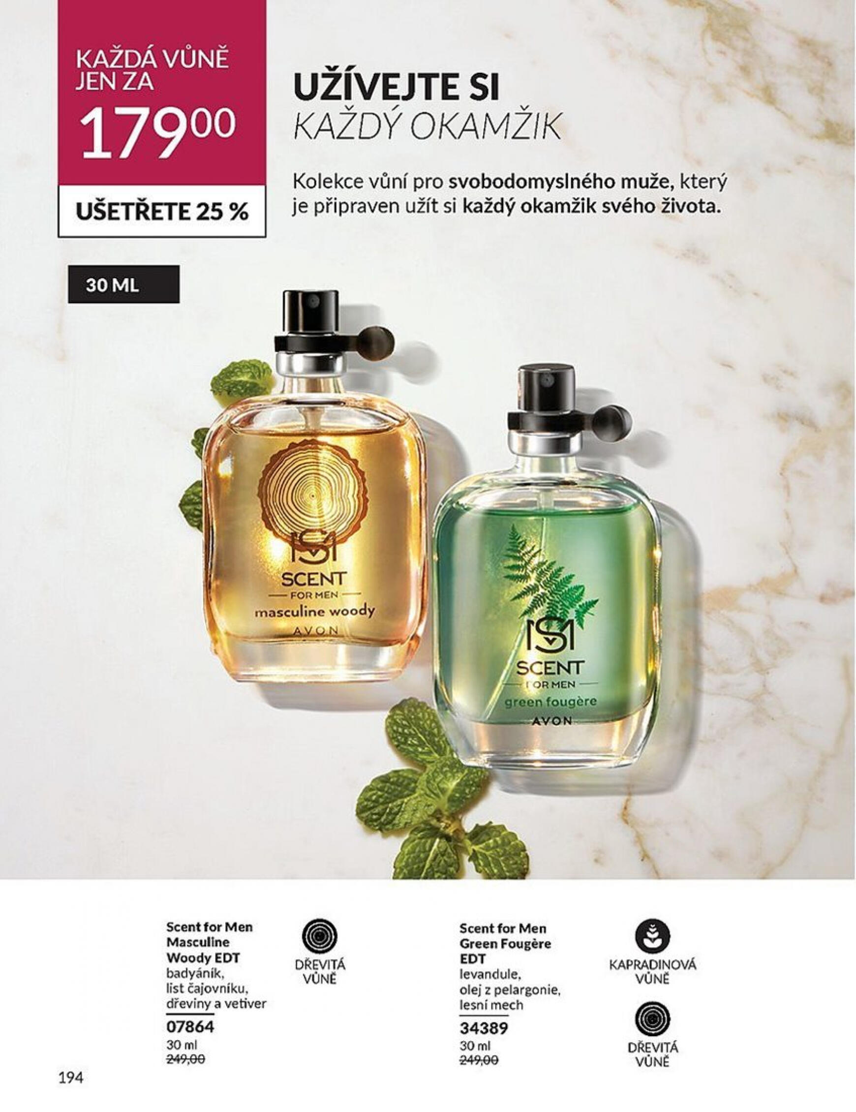 Leták AVON od 01.08. do 31.08. 194