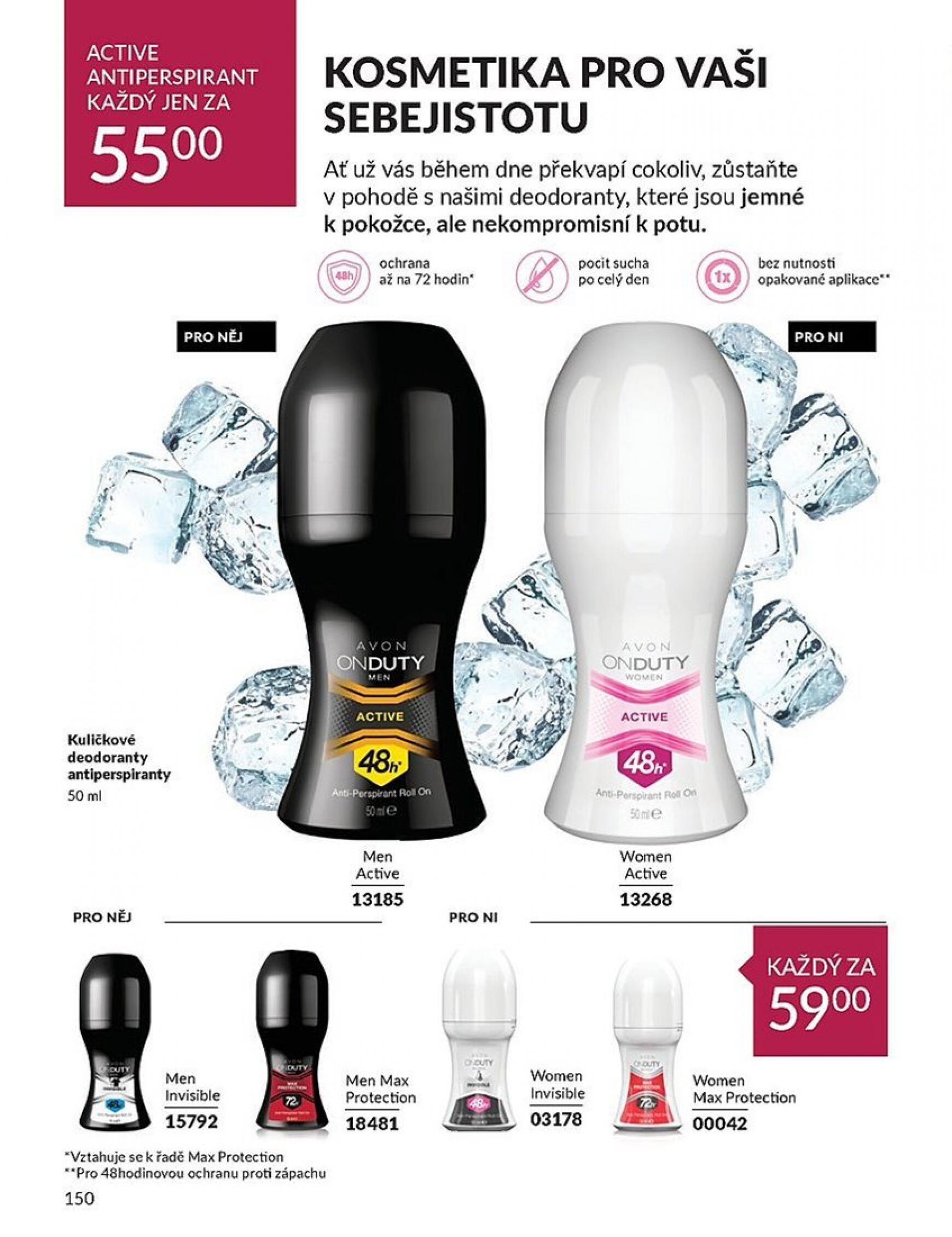 Leták AVON od 01.08. do 31.08. 150