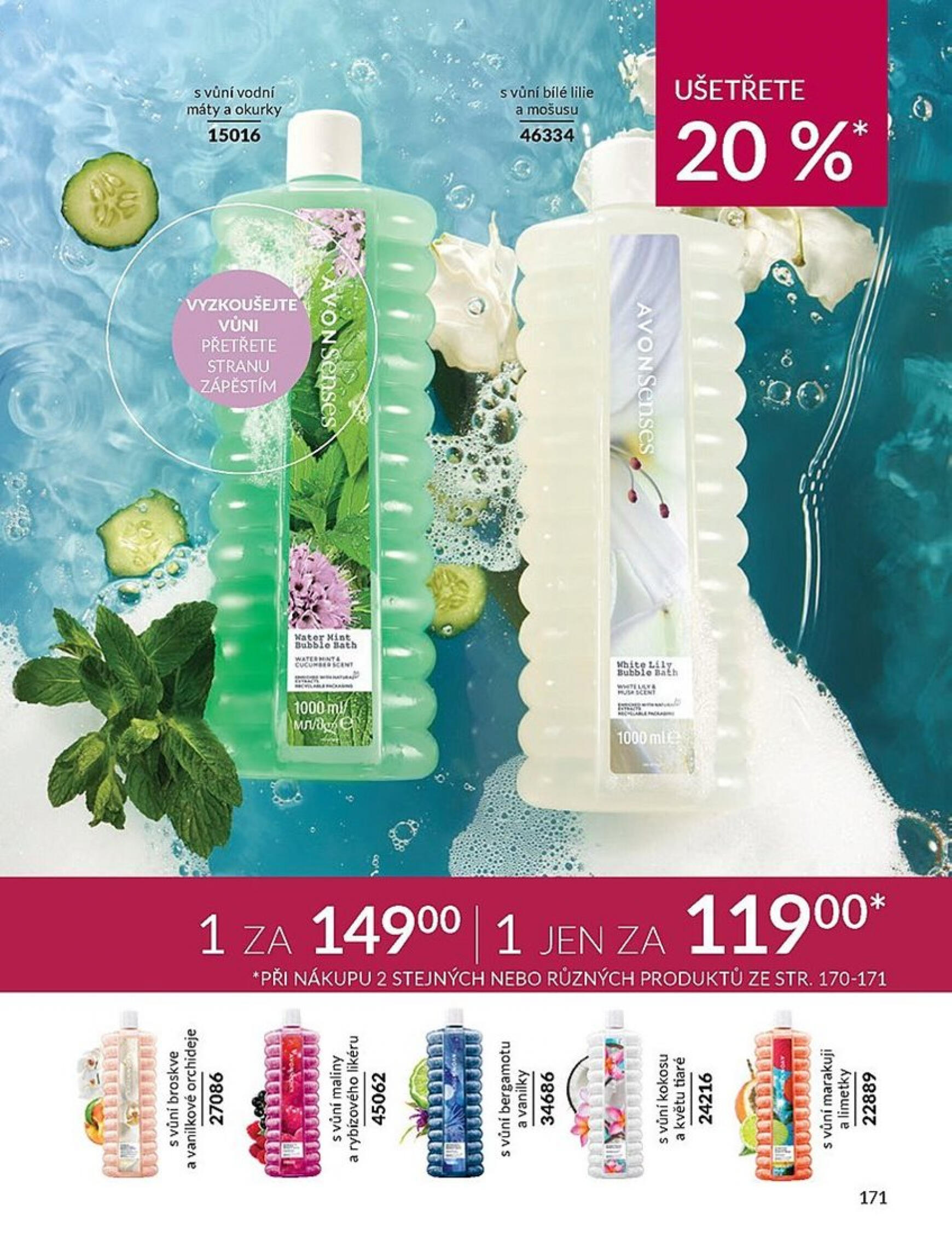 Leták AVON od 01.08. do 31.08. 171