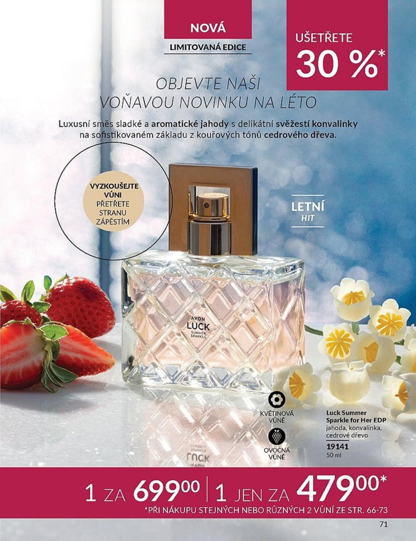 Leták AVON od 01.08. do 31.08. 71