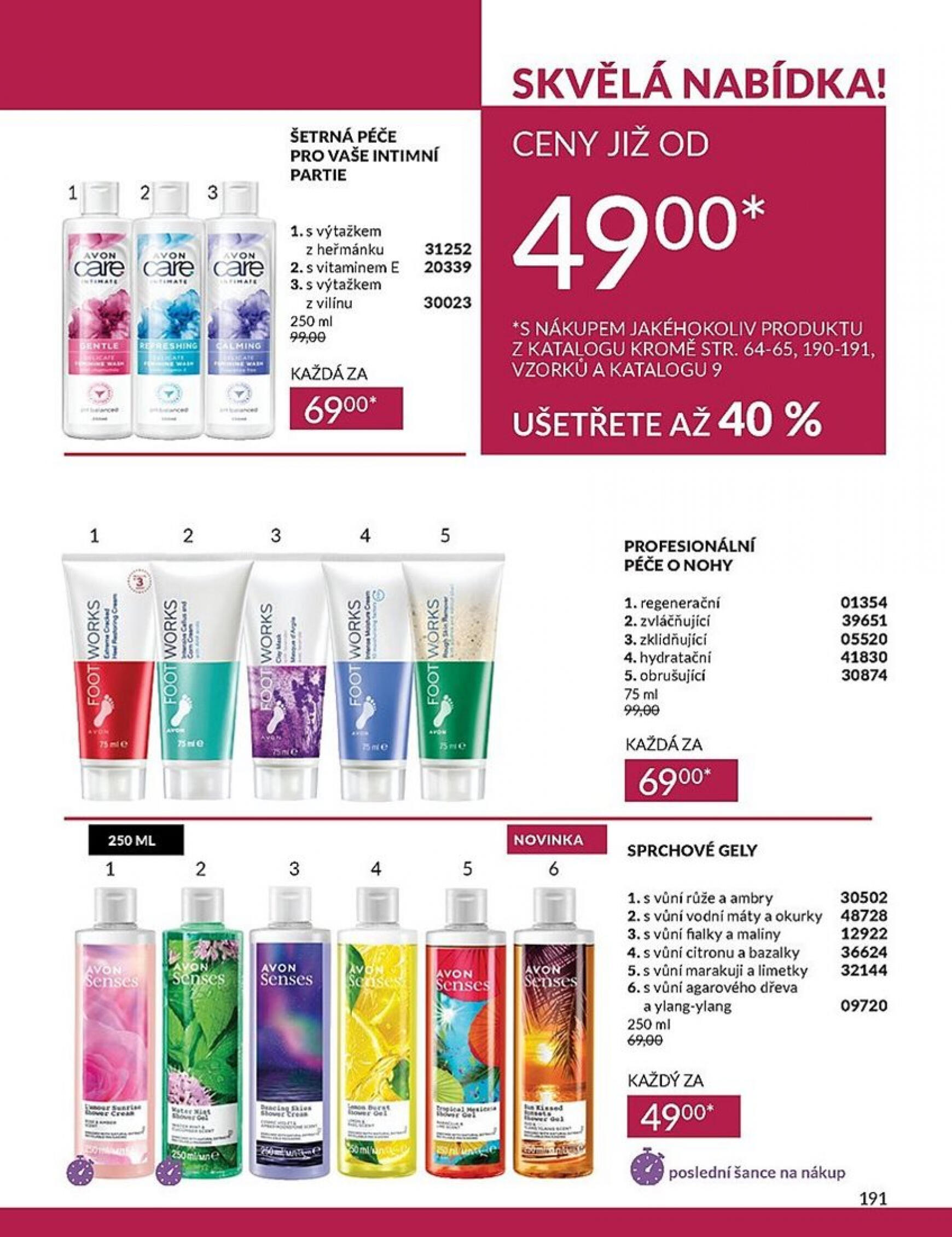 Leták AVON od 01.08. do 31.08. 191