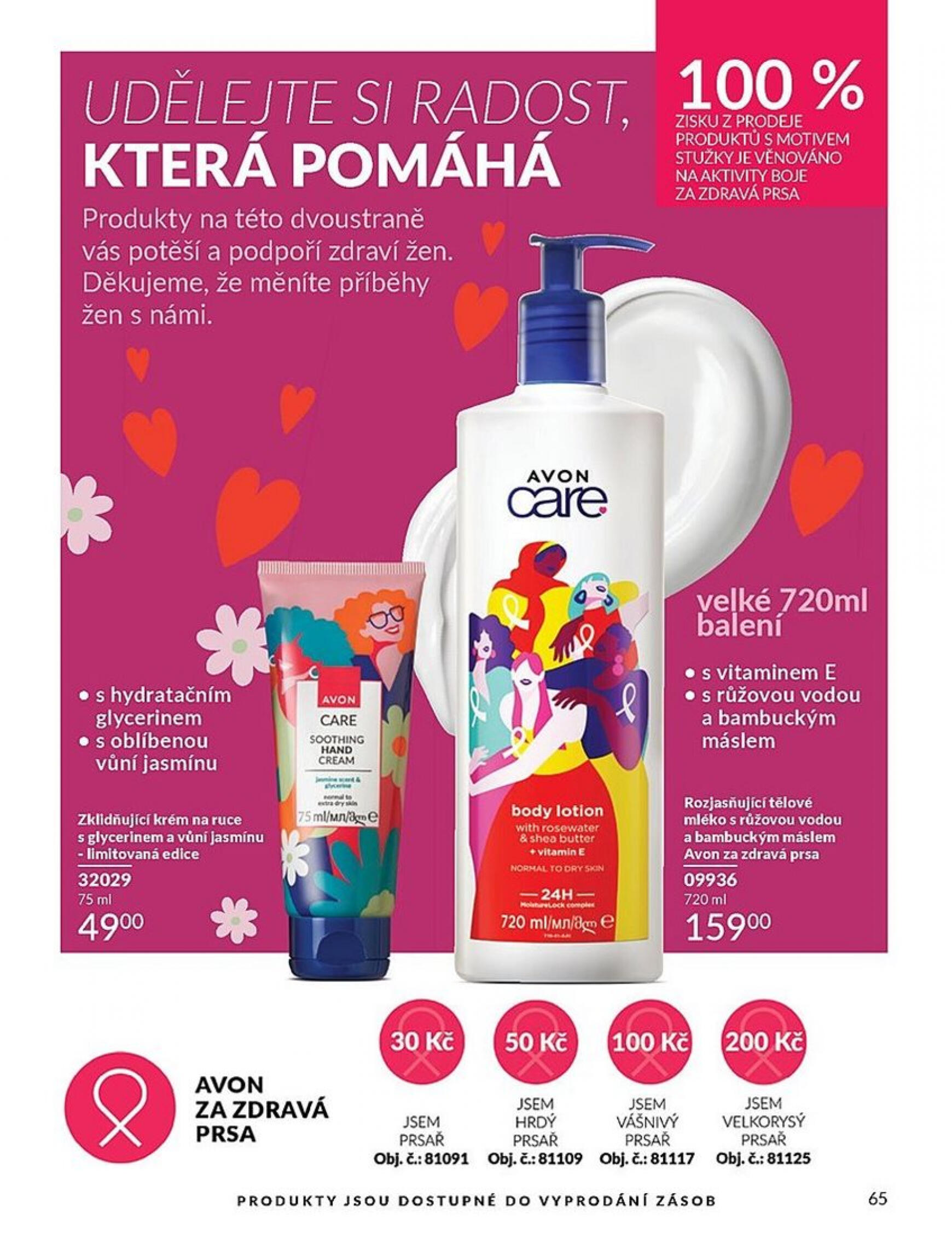 Leták AVON od 01.08. do 31.08. 65