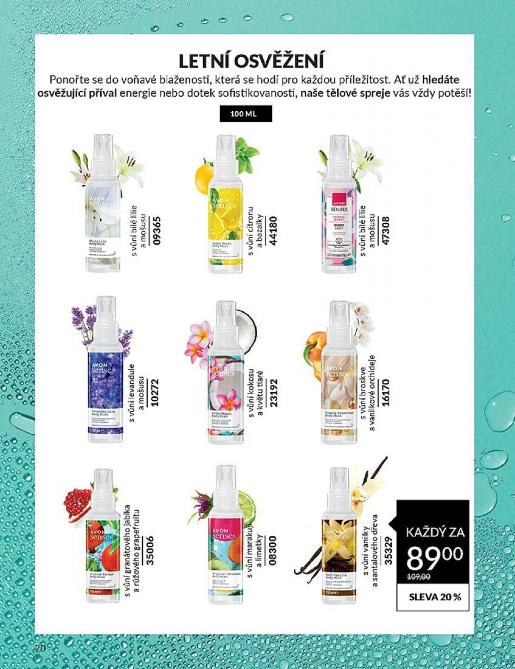 Leták AVON od 01.08. do 31.08. 20