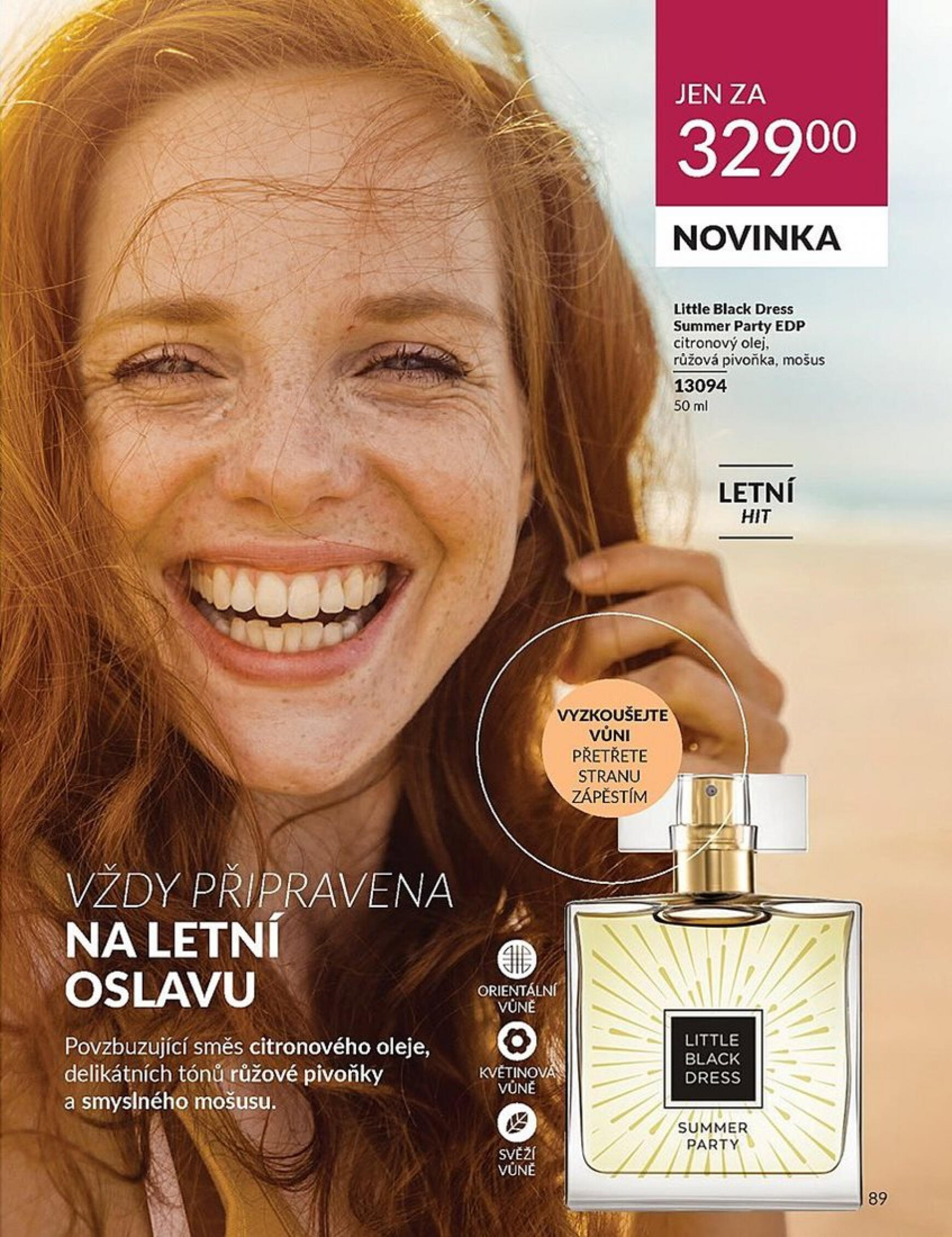 Leták AVON od 01.08. do 31.08. 89