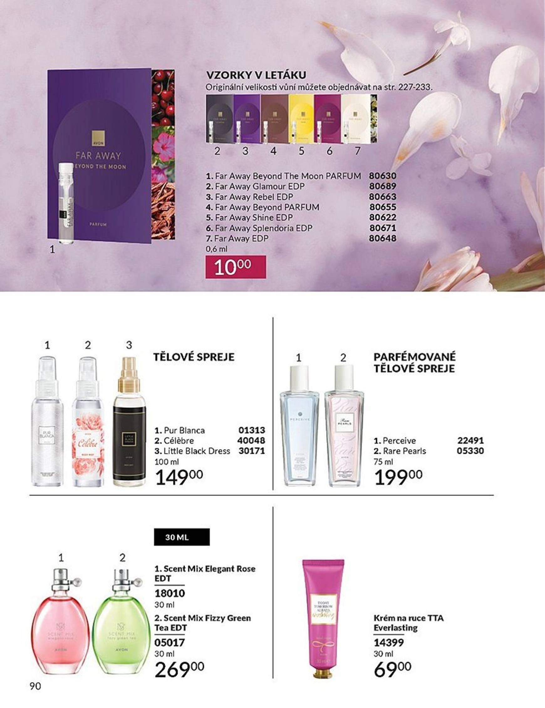 Leták AVON od 01.10. do 31.10. 90