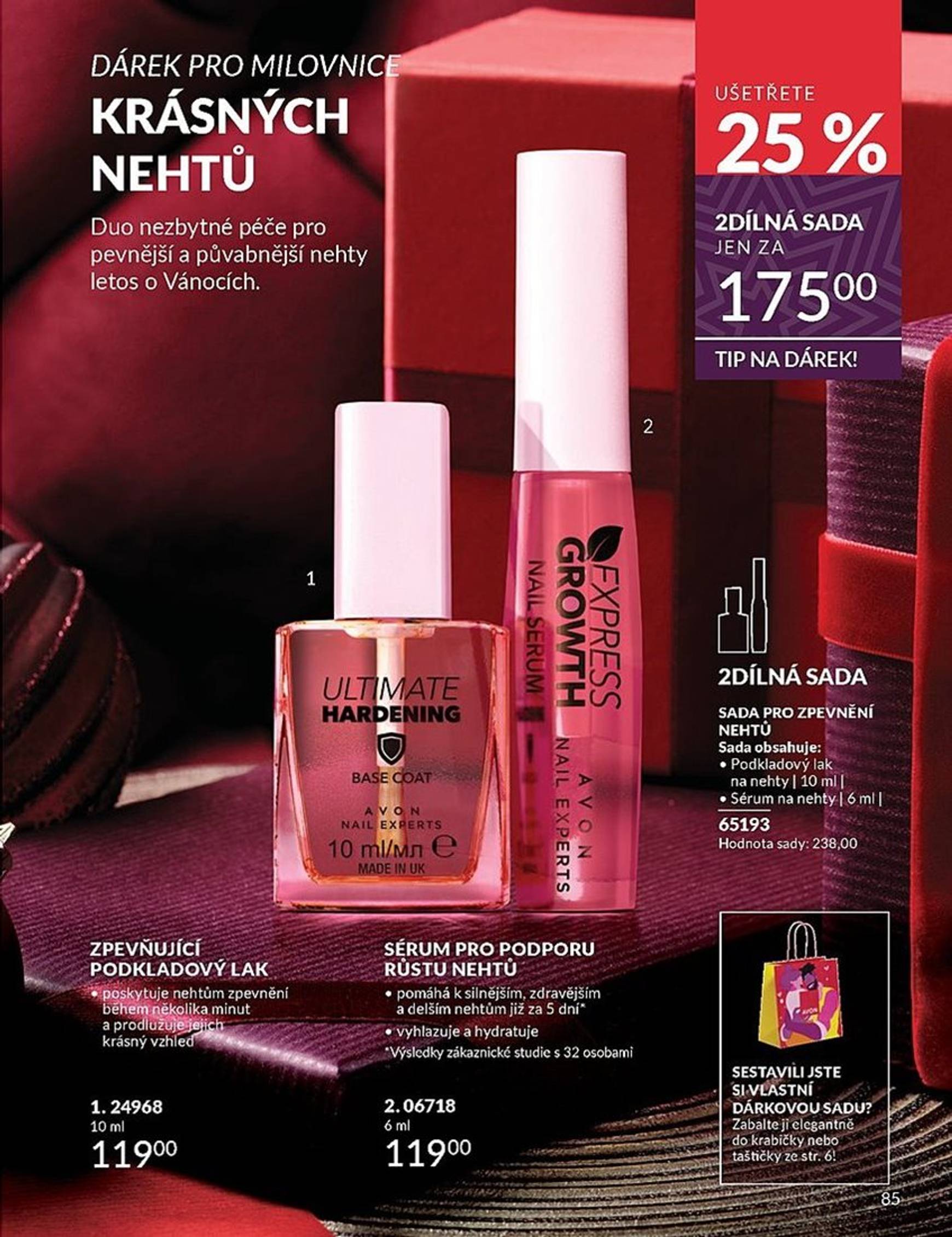 Leták AVON od 01.11. do 30.11. 85