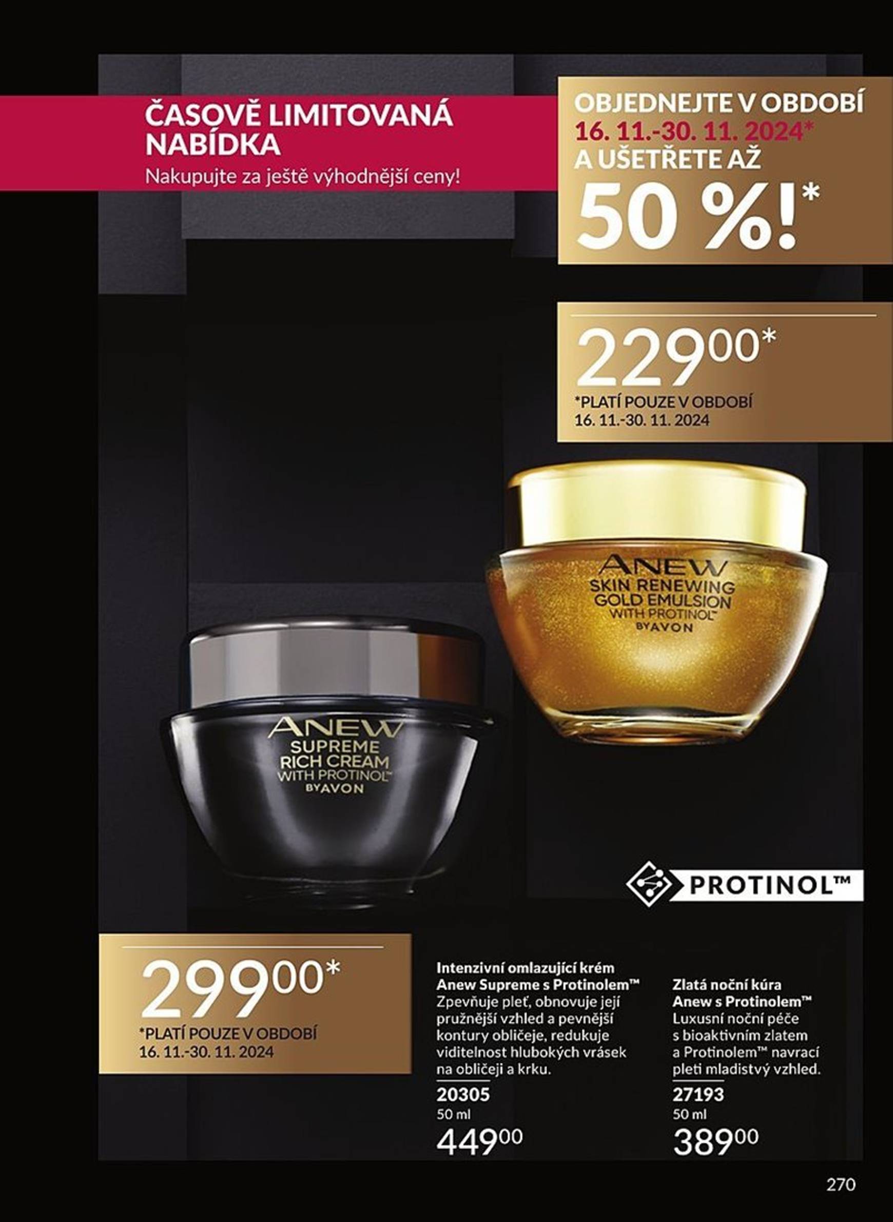 Leták AVON od 01.11. do 30.11. 270