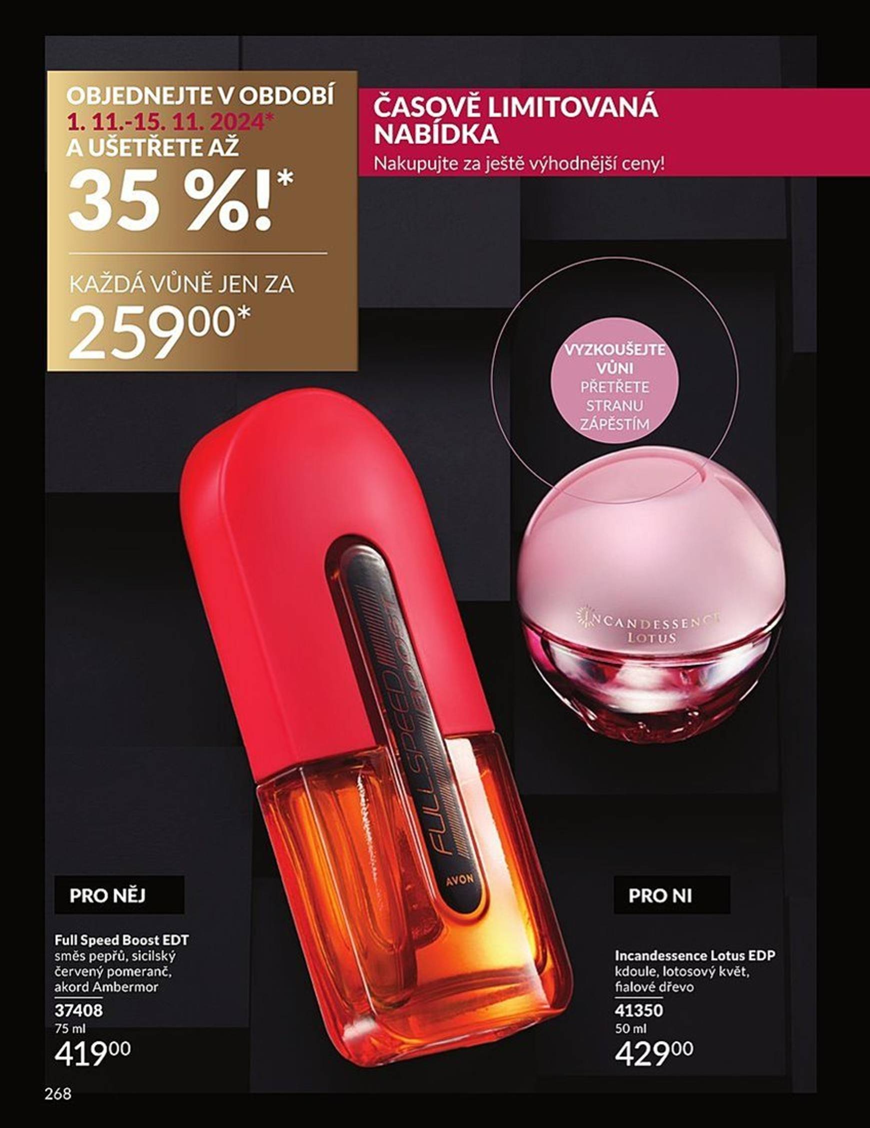 Leták AVON od 01.11. do 30.11. 268