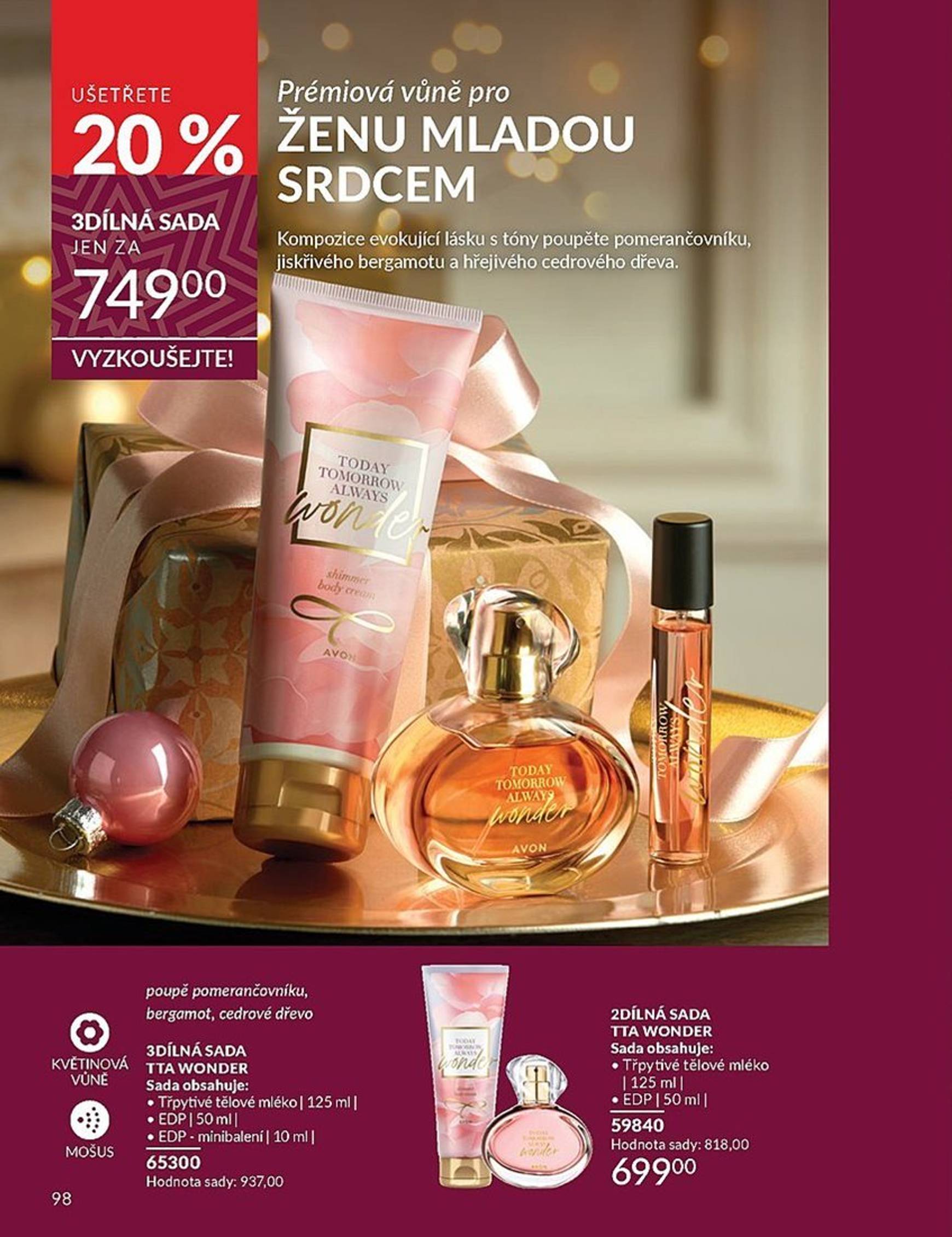 Leták AVON od 01.11. do 30.11. 98