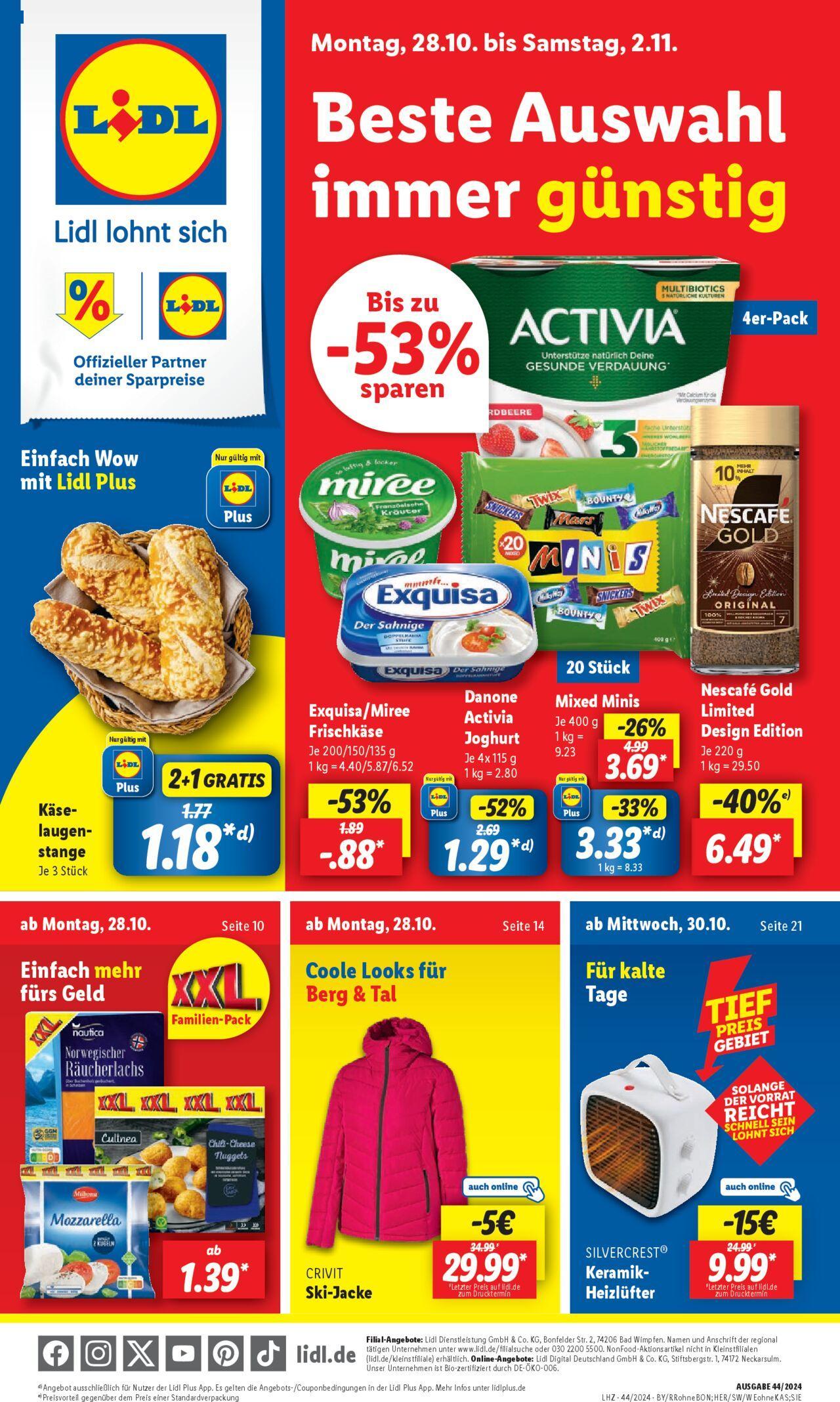 Lidl - Sachsen, Hessen 28.10.2024 - 02.11.2024