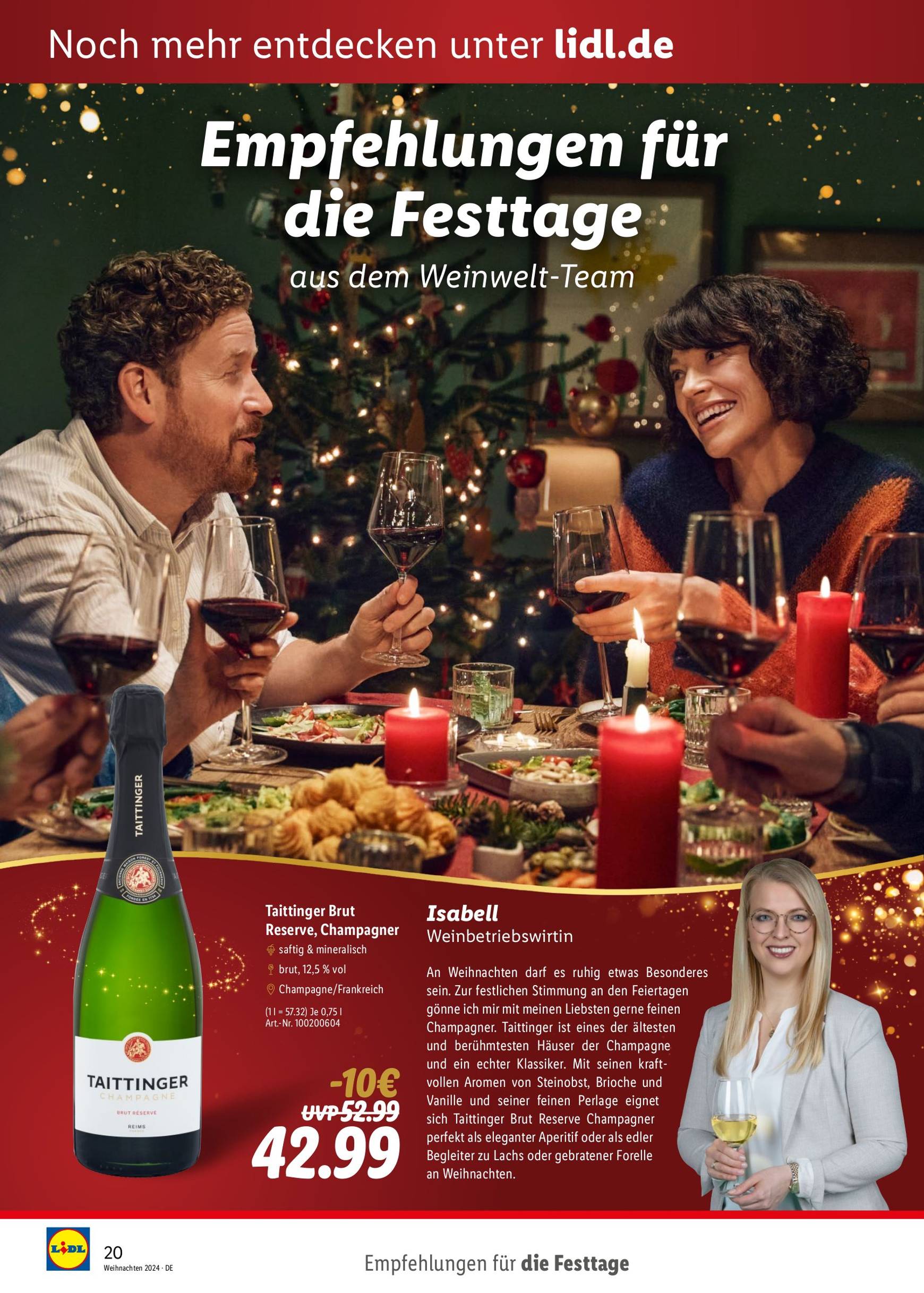 Lidl - Entkorkt Magazin Weihnachten-Prospekt gültig von 10.11. bis 31.12. 20