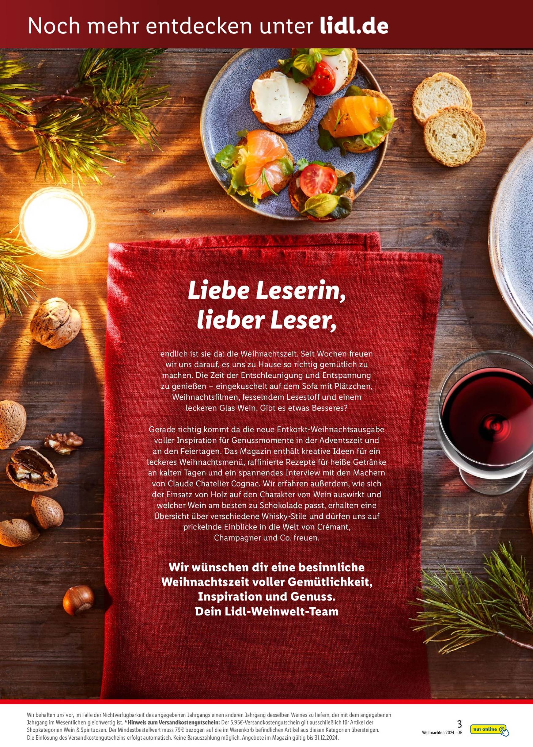 Lidl - Entkorkt Magazin Weihnachten-Prospekt gültig von 10.11. bis 31.12. 3