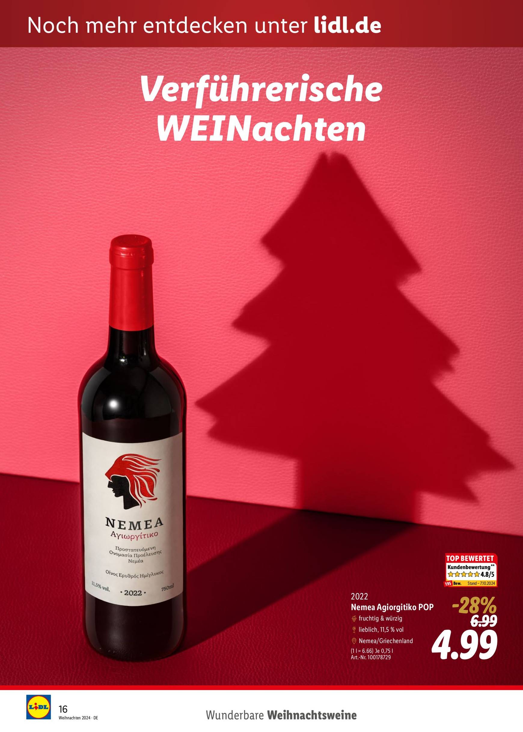 Lidl - Entkorkt Magazin Weihnachten-Prospekt gültig von 10.11. bis 31.12. 16