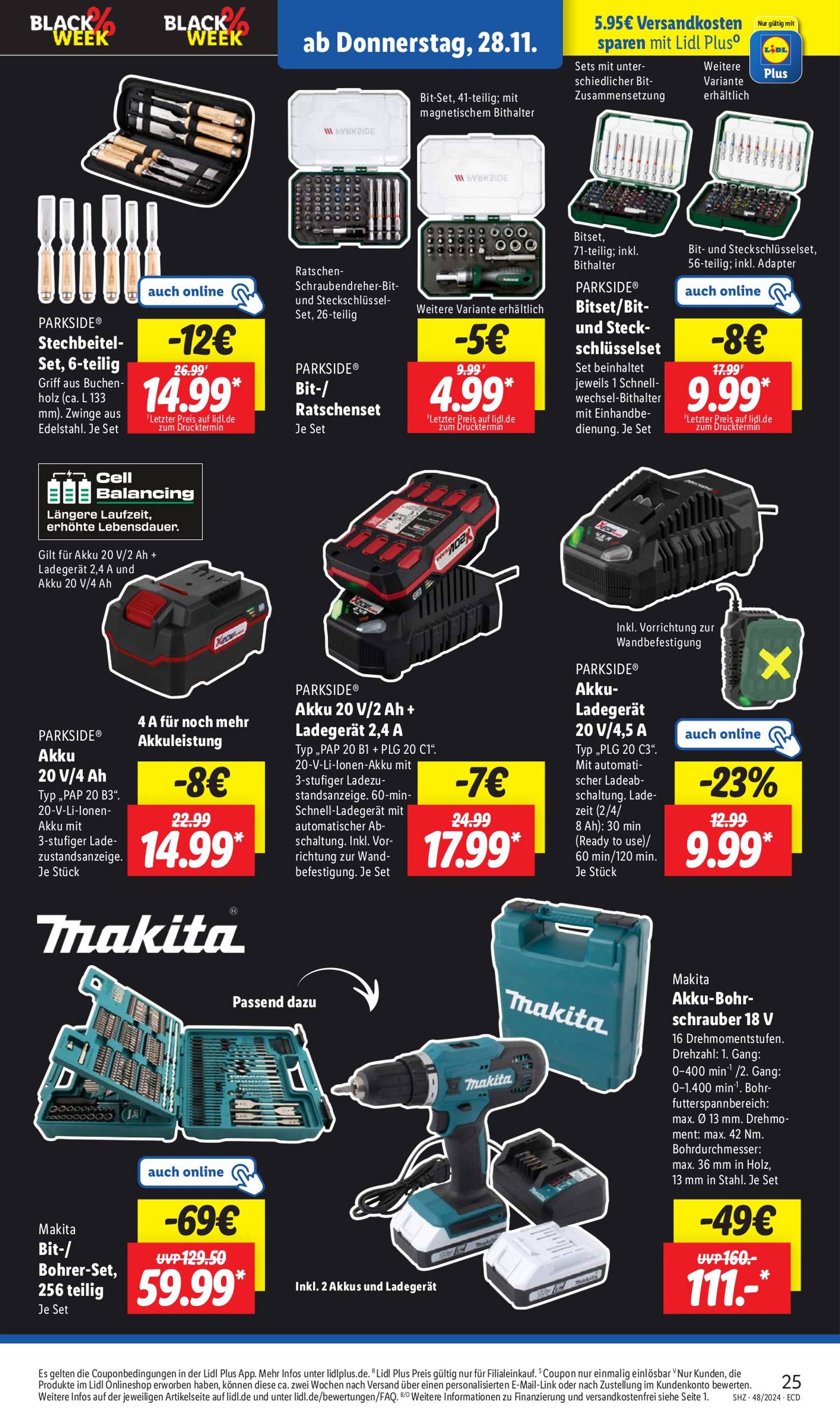 Lidl - Black Friday-Prospekt gültig von 25.11. bis 30.11. 31