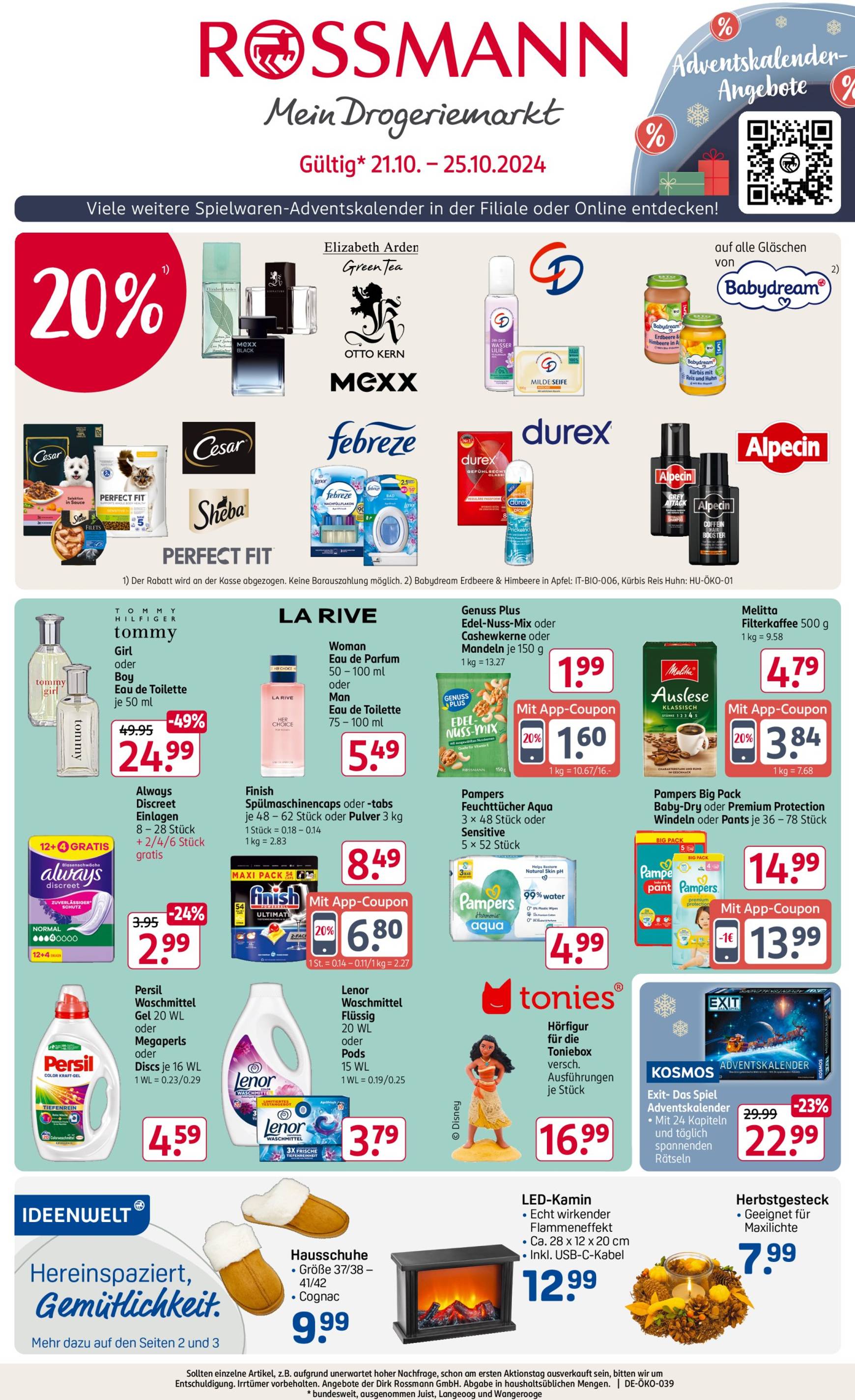 ROSSMANN-Prospekt gültig von 21.10. bis 25.10.