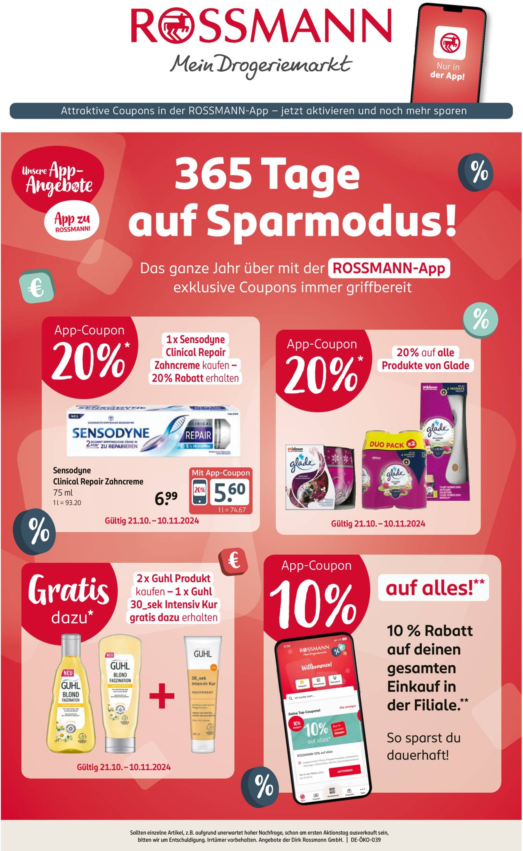 ROSSMANN-Prospekt gültig von 21.10. bis 10.11.