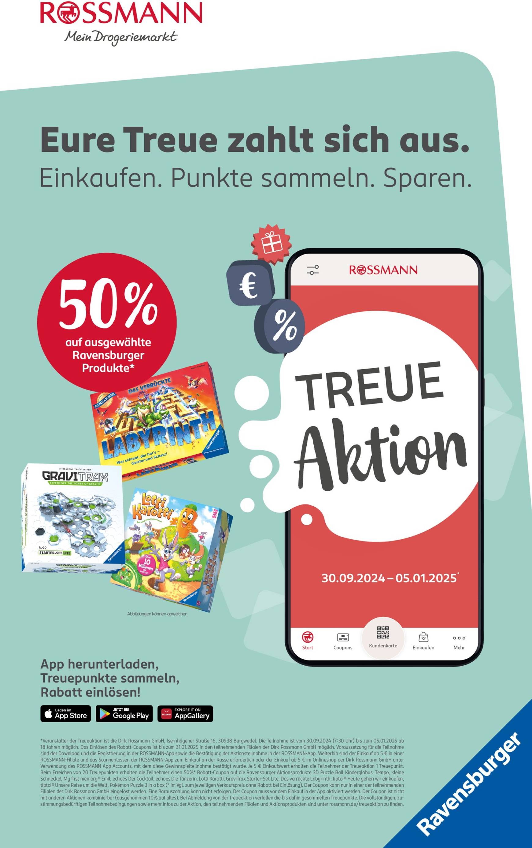 ROSSMANN - Treue Aktion-Prospekt gültig von 30.09. bis 05.01.