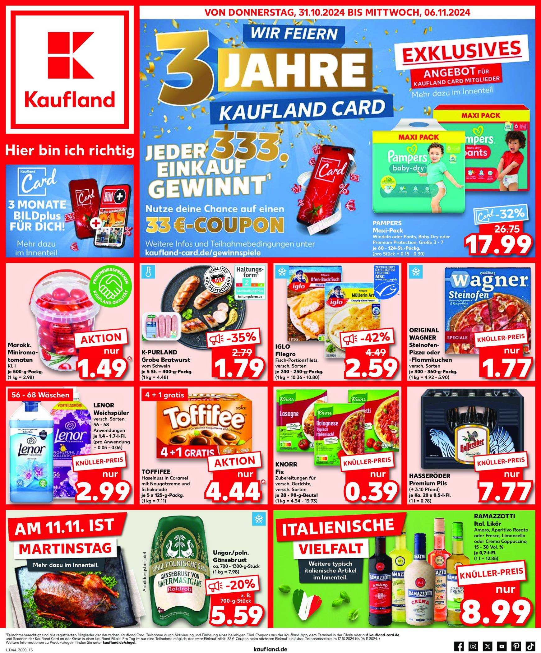 Kaufland-Prospekt gültig von 31.10. bis 06.11.