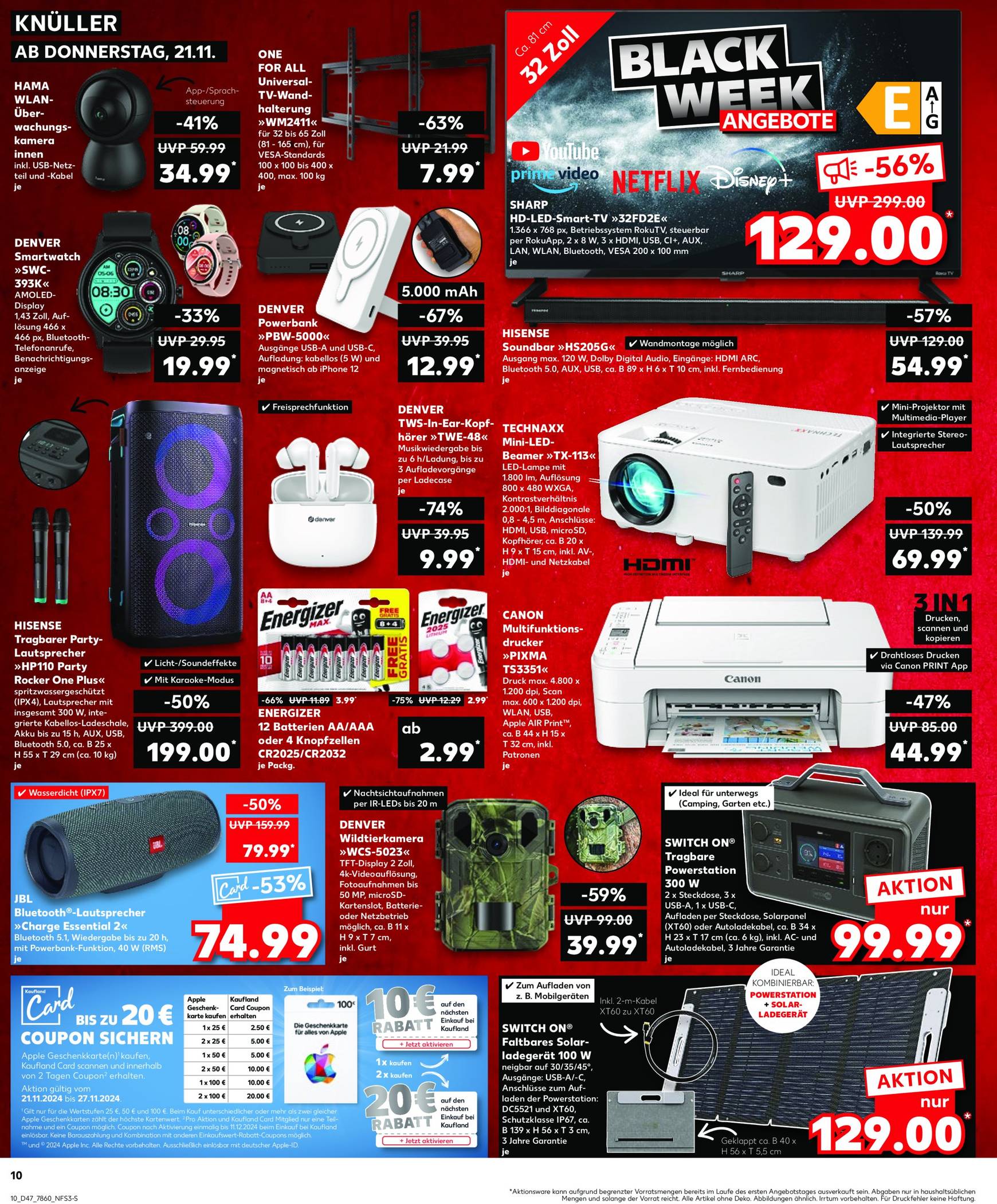 Kaufland - Black Friday-Prospekt gültig von 21.11. bis 27.11. 10