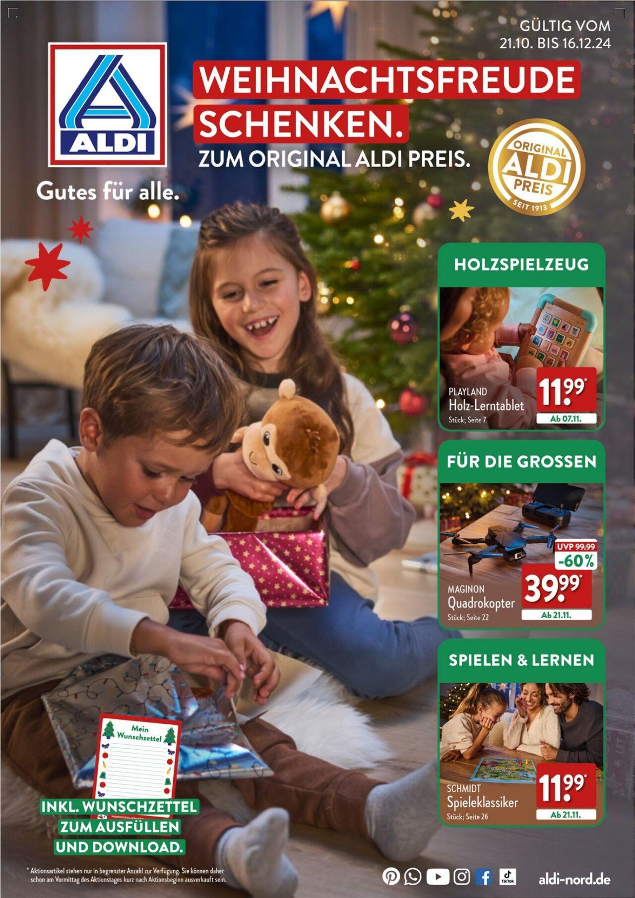 Aldi Weihnachten Spielzeug 21.10.2024 - 16.12.2024