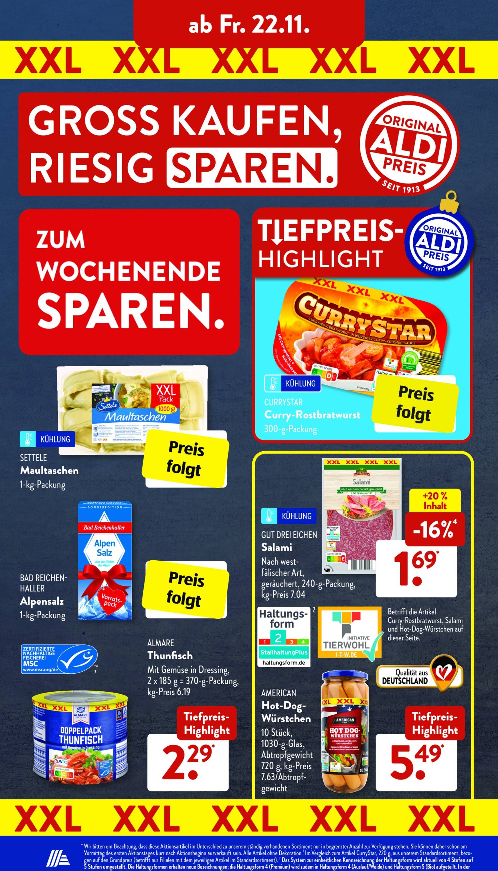 ALDI SÜD-Prospekt gültig von 18.11. bis 23.11. 24