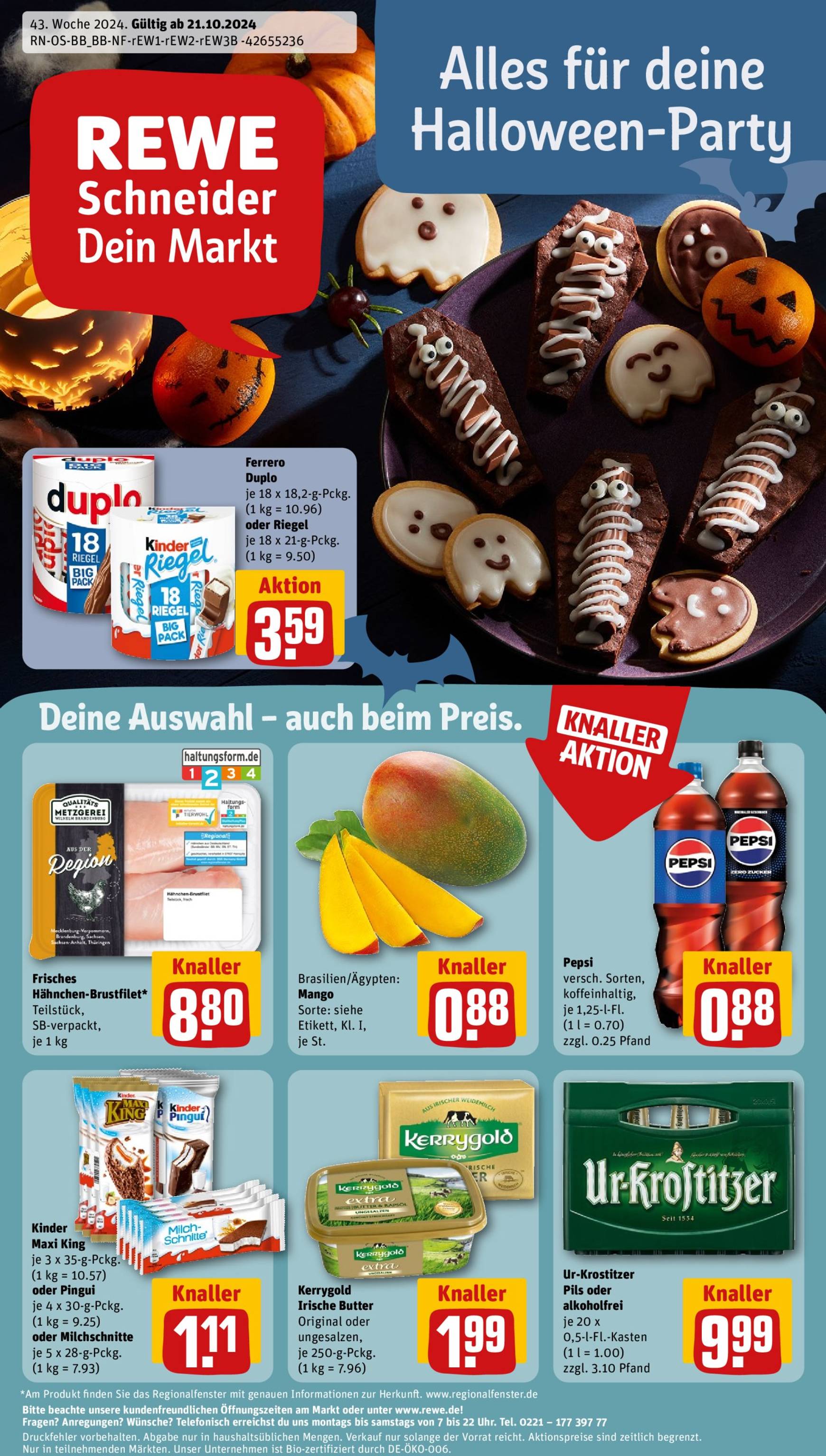 Rewe-Prospekt gültig von 21.10. bis 26.10.