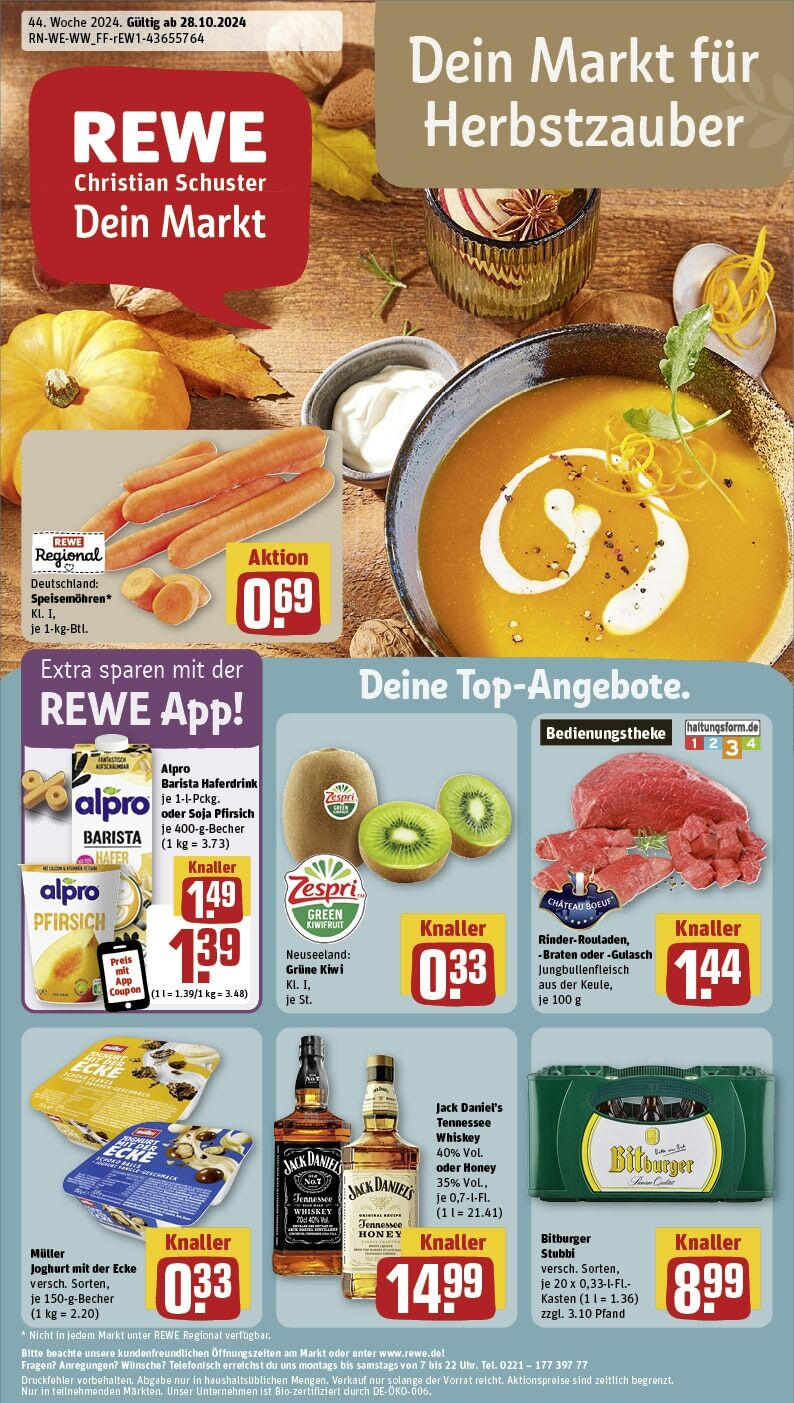 Rewe - Daaden, Betzdorfer Straße 9 28.10.2024 - 02.11.2024