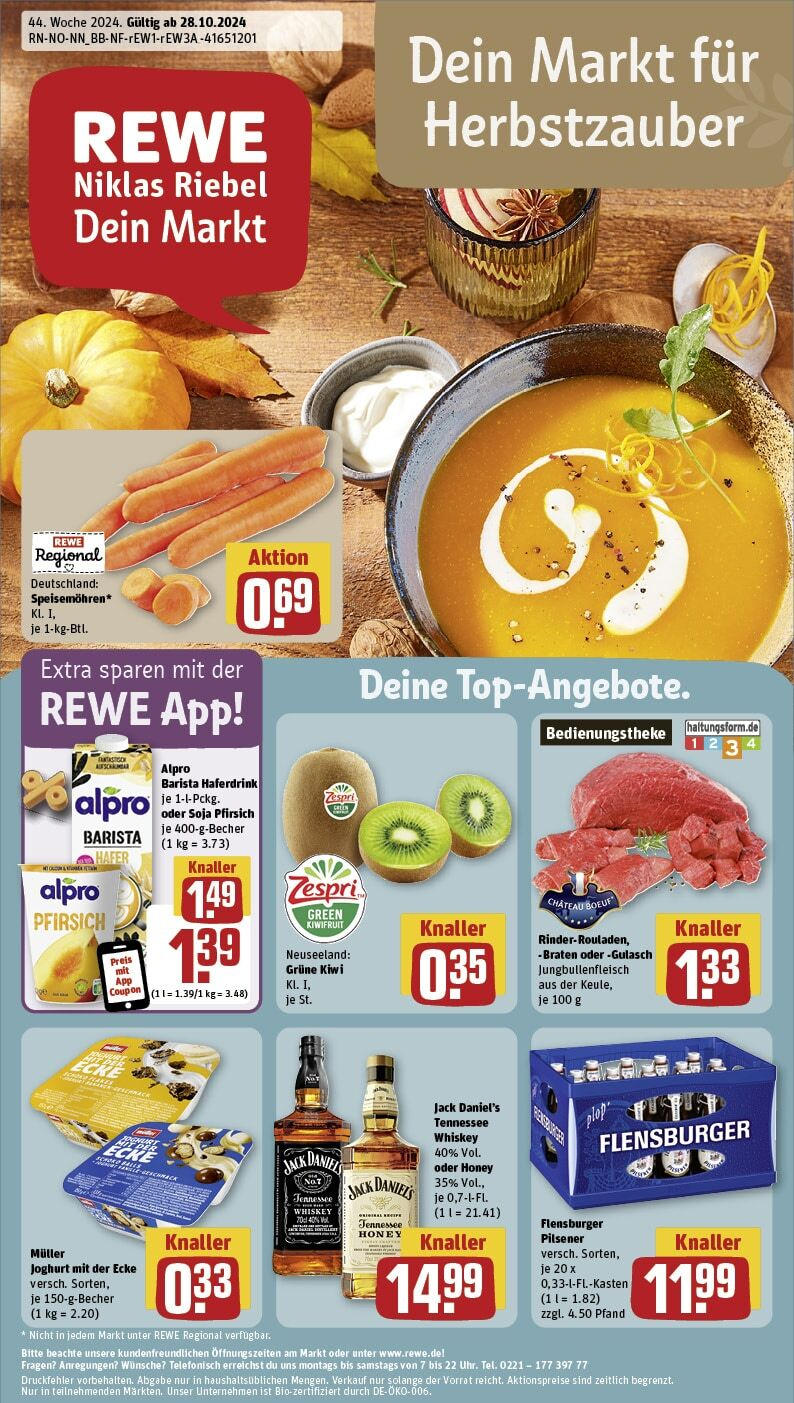 Rewe - Hamburg, Im Fischbeker Heidbrook 2 28.10.2024 - 02.11.2024