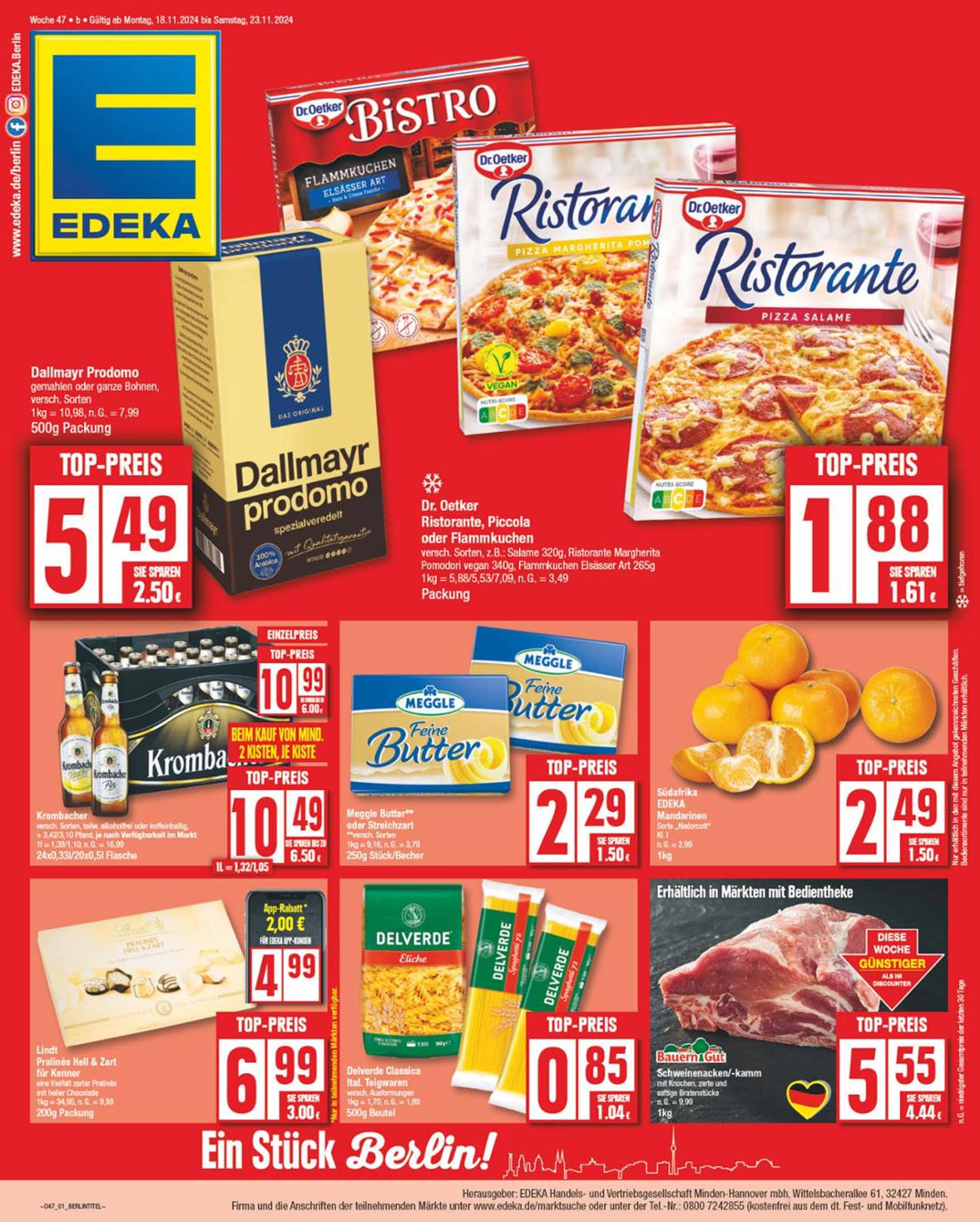 Edeka-Prospekt gültig von 18.11. bis 23.11.